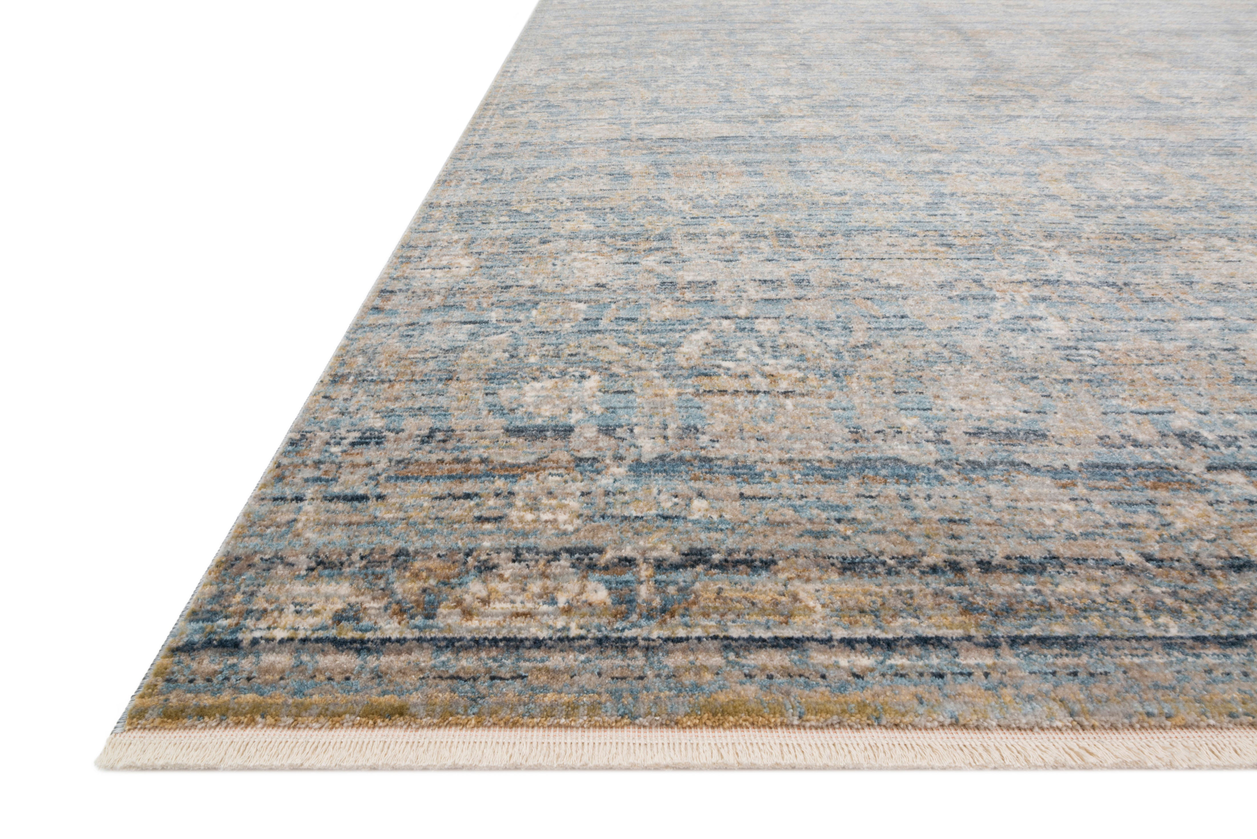 Loloi Claire Ocean / Gold Rug RUGS - synthetic Loloi