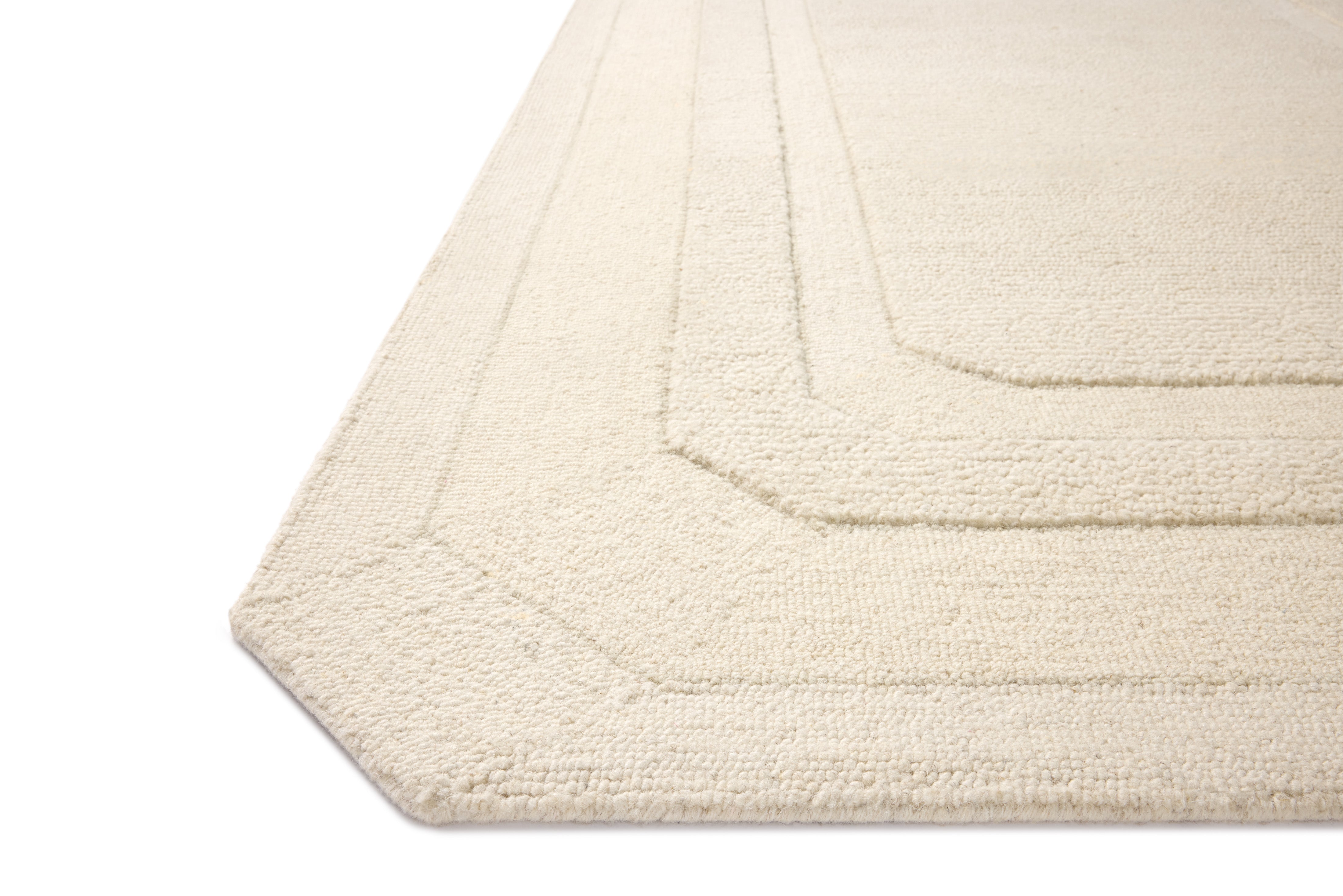 Loloi Clayton Ivory Rug RUGS - wool Loloi 18" x 18" sample
