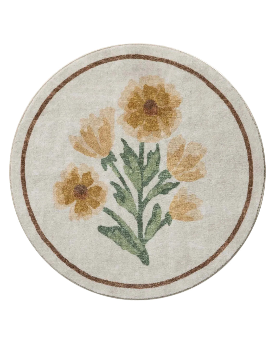 Chris Loves Julia x Loloi Clove Ivory / Yellow Bath Mat - Rug & Weave