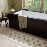 Chris Loves Julia x Loloi Clove Ivory / Lt. Blue Bath Mat - Rug & Weave
