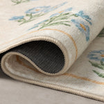 Chris Loves Julia x Loloi Clove Ivory / Lt. Blue Bath Mat - Rug & Weave