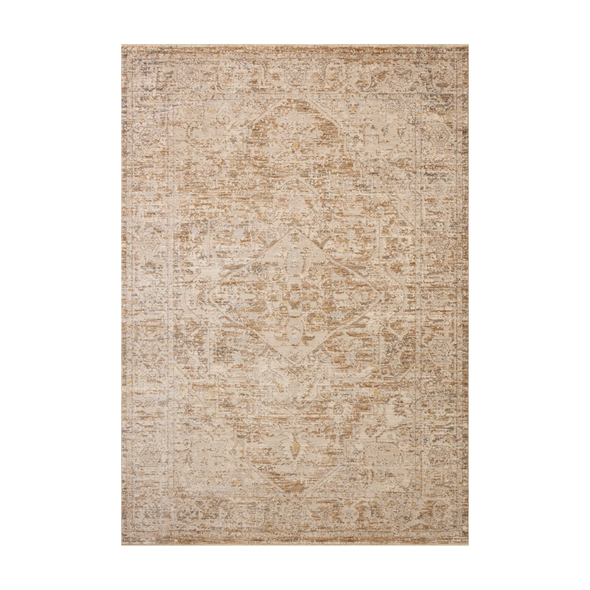 Loloi Clarisse Taupe / Dove Rug, 18" x 18"