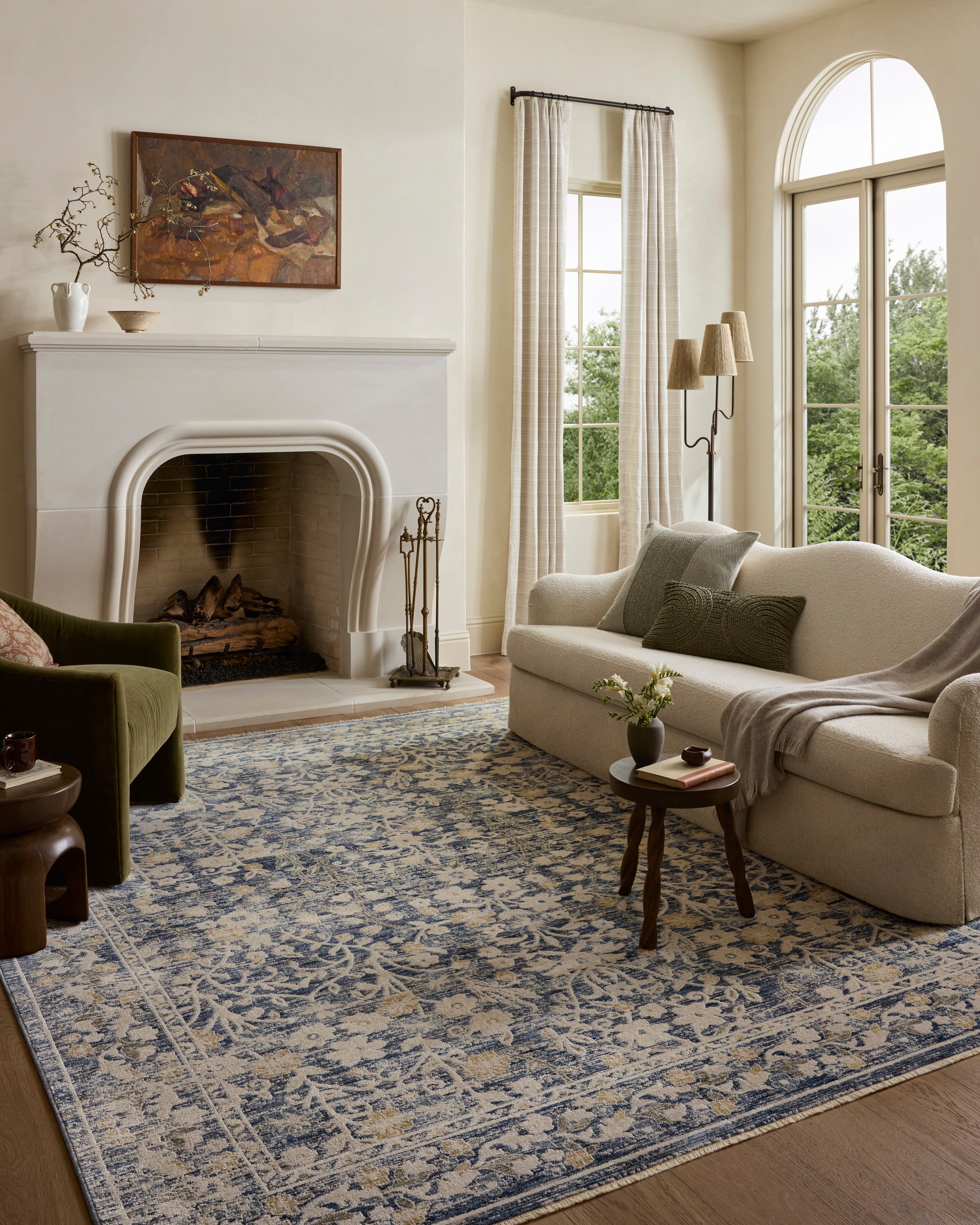 Loloi Clarisse Blue / Beige Rug RUGS - synthetic Loloi 18" x 18" sample