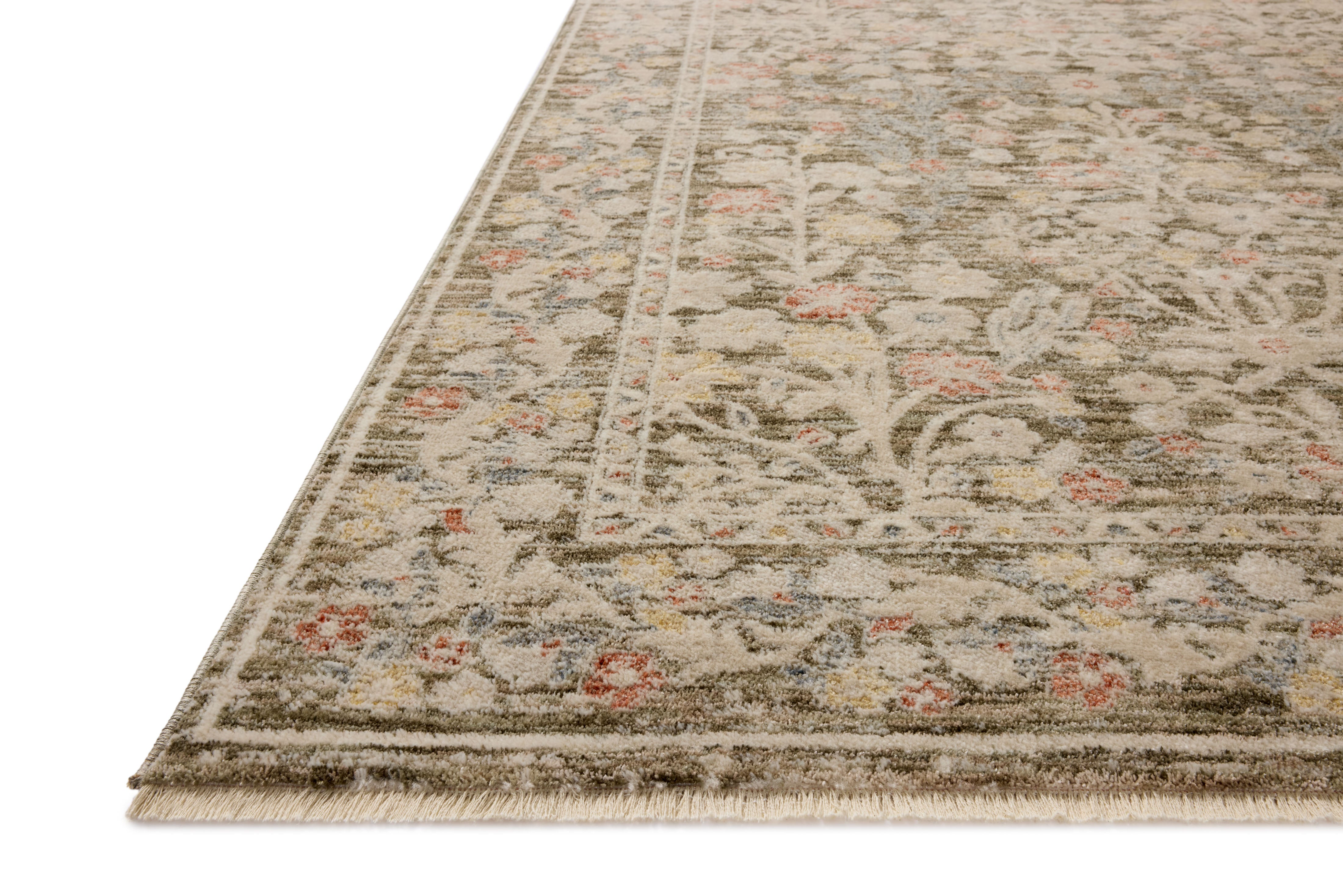 Loloi Clarisse Olive / Multi Rug RUGS - synthetic Loloi 18" x 18" sample