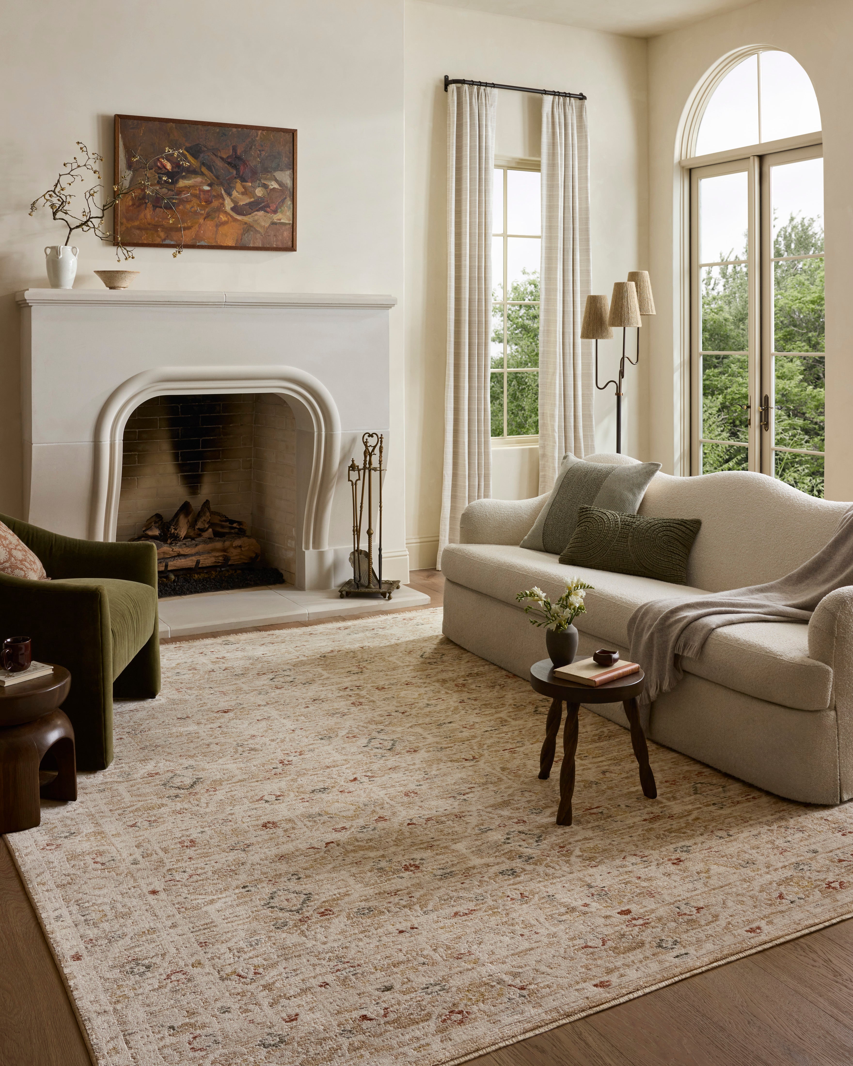 Loloi Clarisse Natural / Multi Rug RUGS - synthetic Loloi 18" x 18" sample