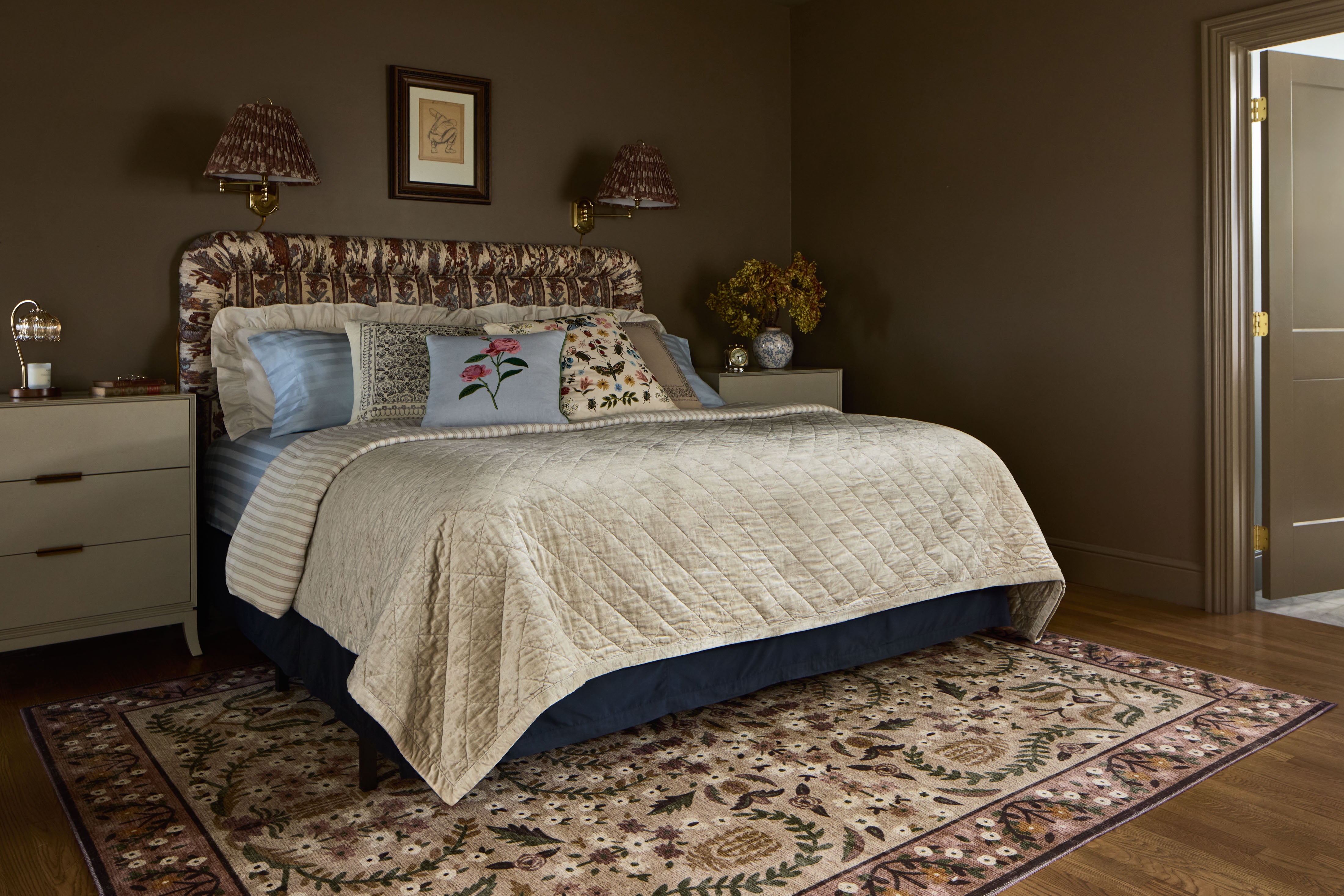Rifle Paper Co. x Loloi Canopy Aubergine Rug RUGS-patterned Loloi