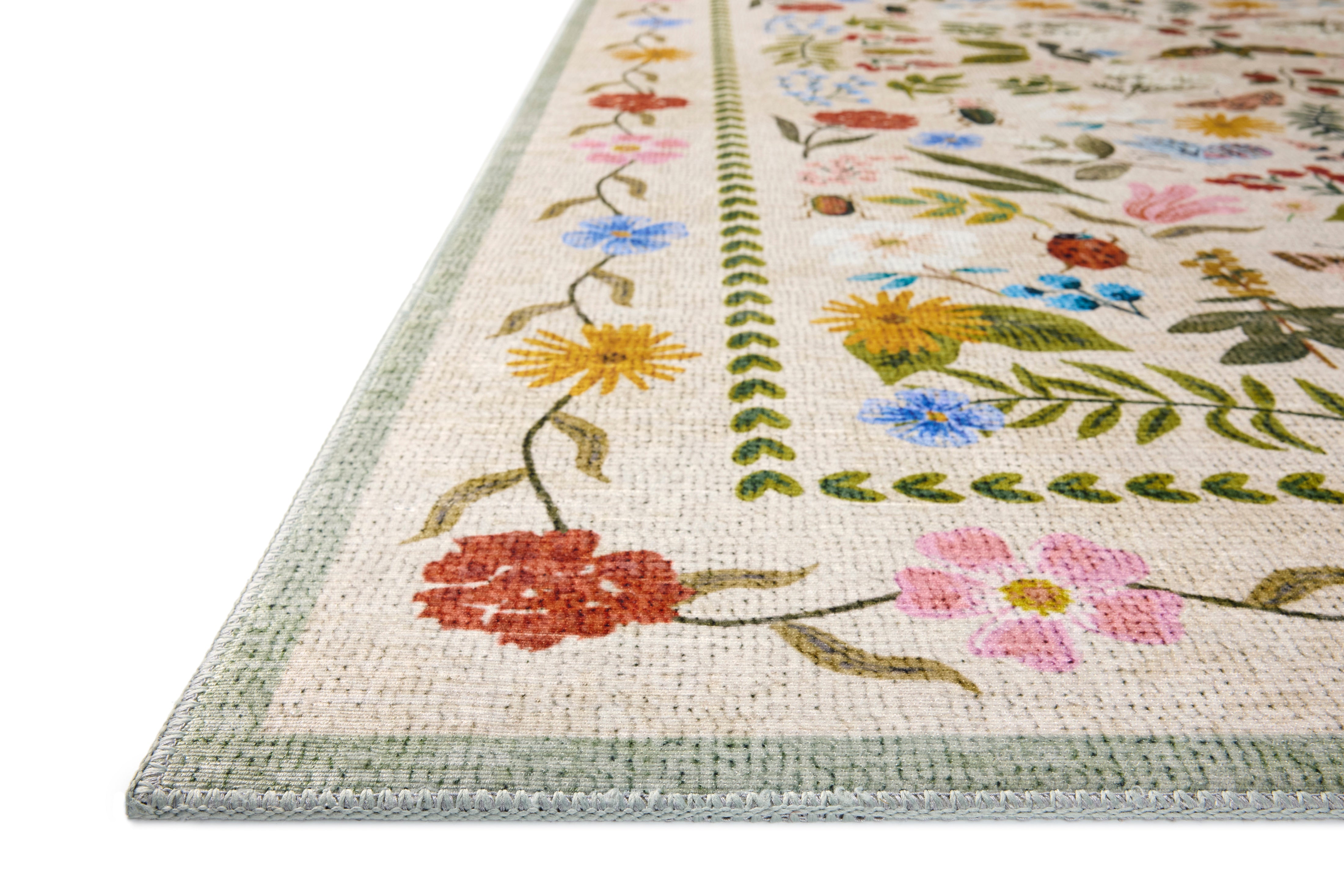 Rifle Paper Co. x Loloi Canopy Cream Rug RUGS-patterned Loloi