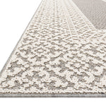 Loloi Cole Grey / Ivory Rug RUGS - synthetic Loloi