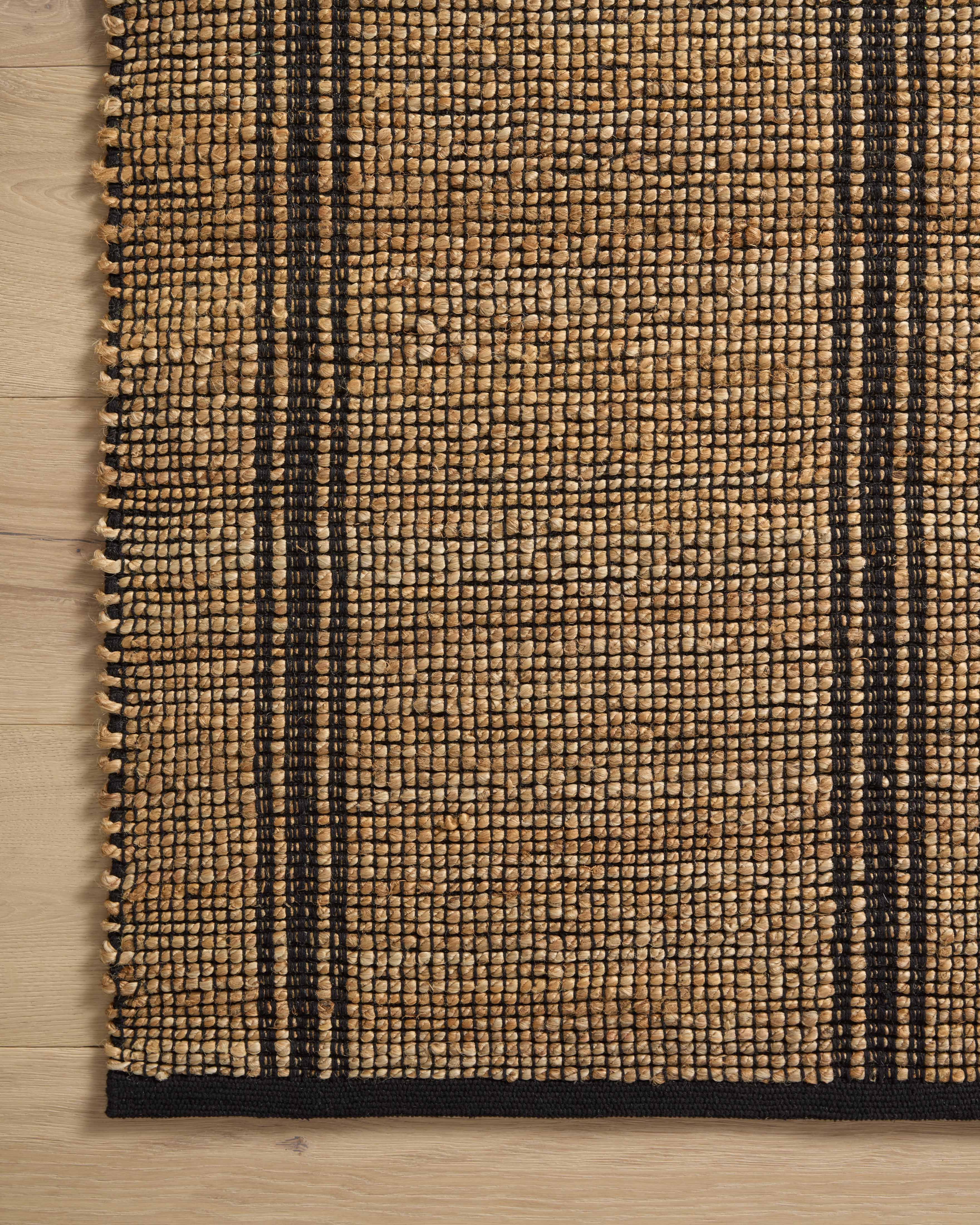 Angela Rose x Loloi Colton Natural/ Black Rug 0-RUGS Loloi
