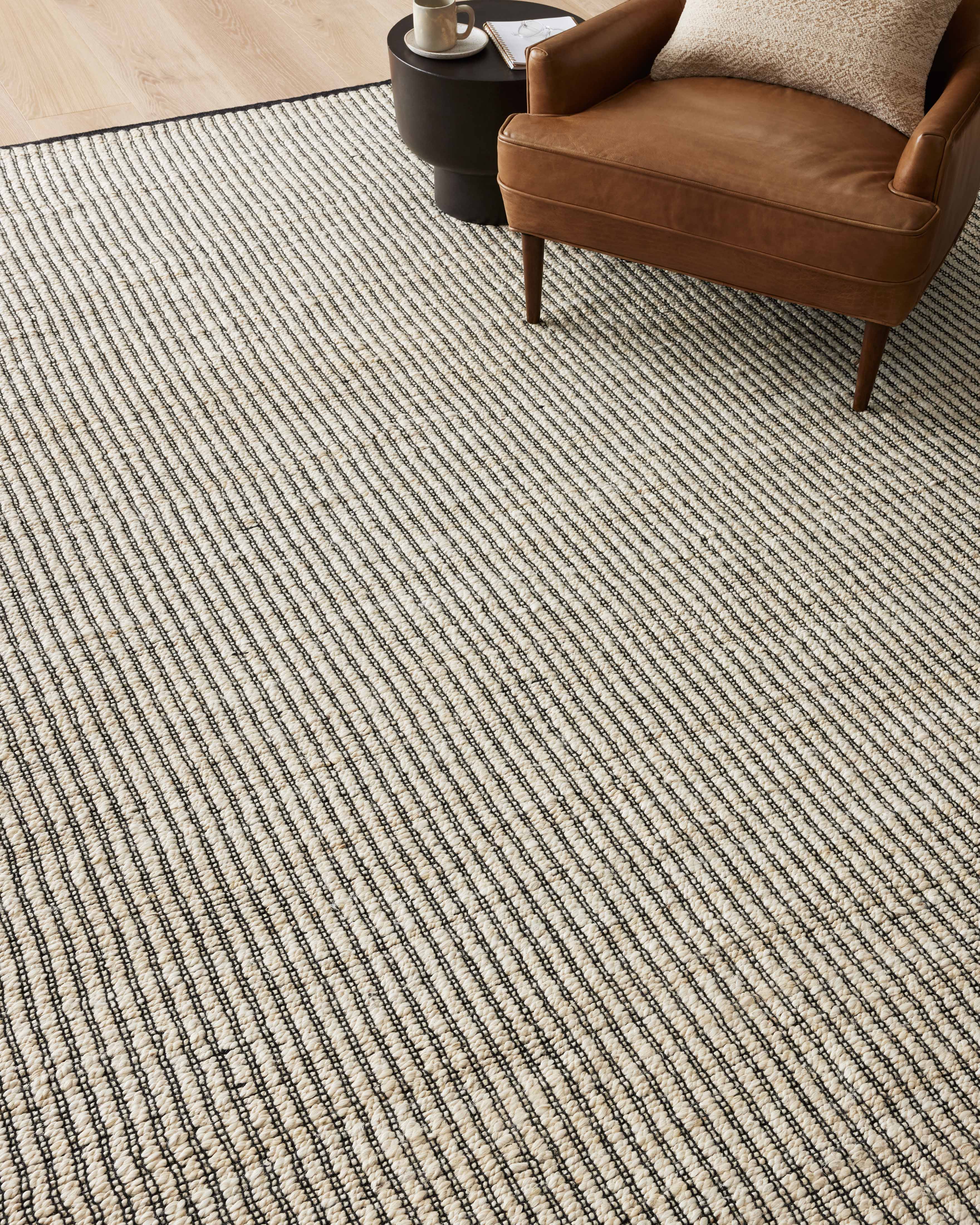 Angela Rose x Loloi Colton Ivory/ Black Rug 0-RUGS Loloi