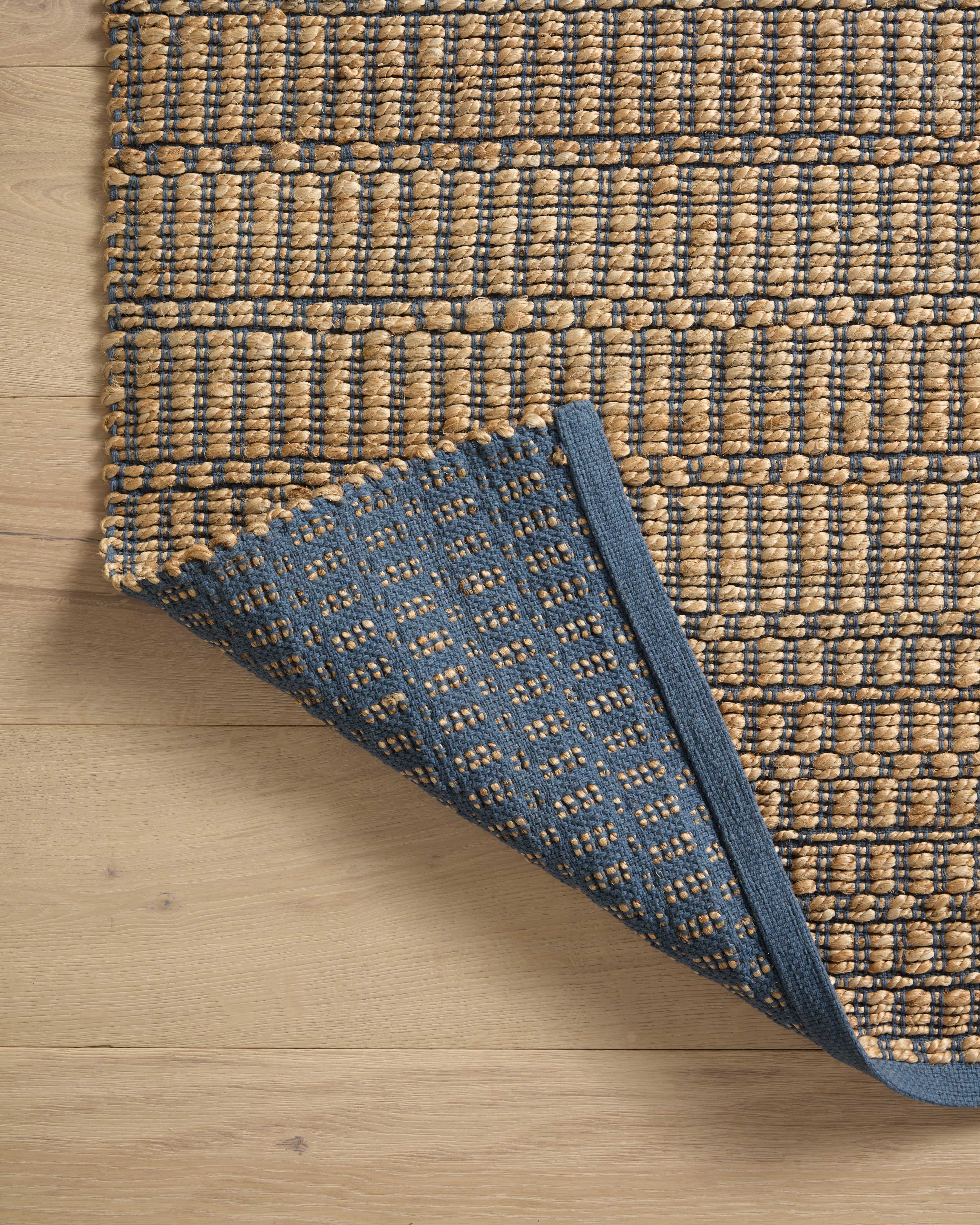 Angela Rose x Loloi Colton Natural/ Navy Rug 0-RUGS Loloi