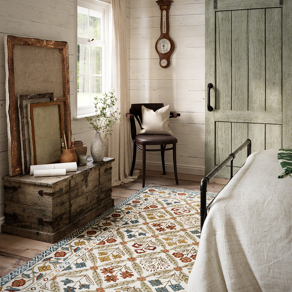 Cotswold Lattice Hand Tufted Rug RUGS - wool Momeni
