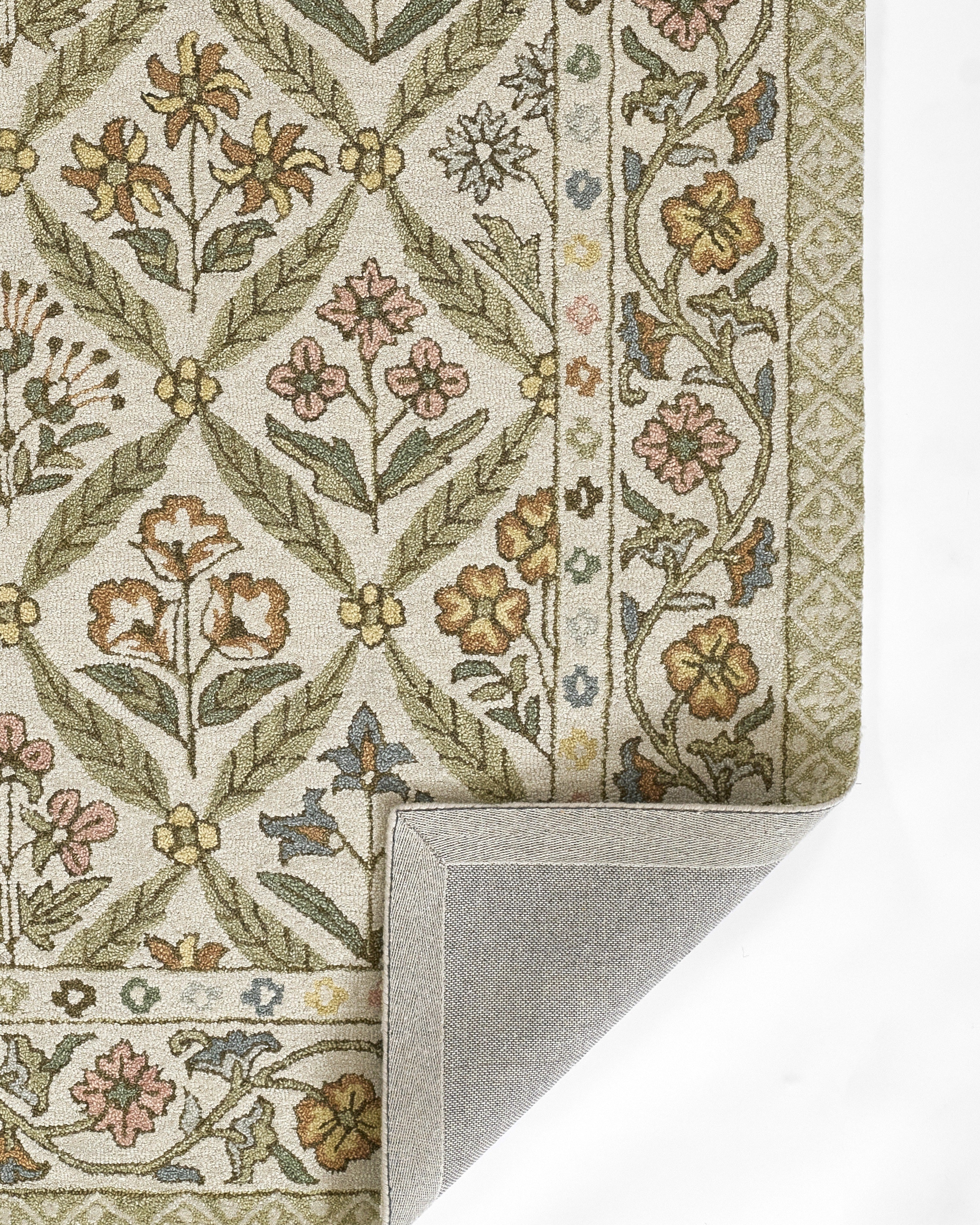 Cotswold Lattice Hand Tufted Rug RUGS - wool Momeni