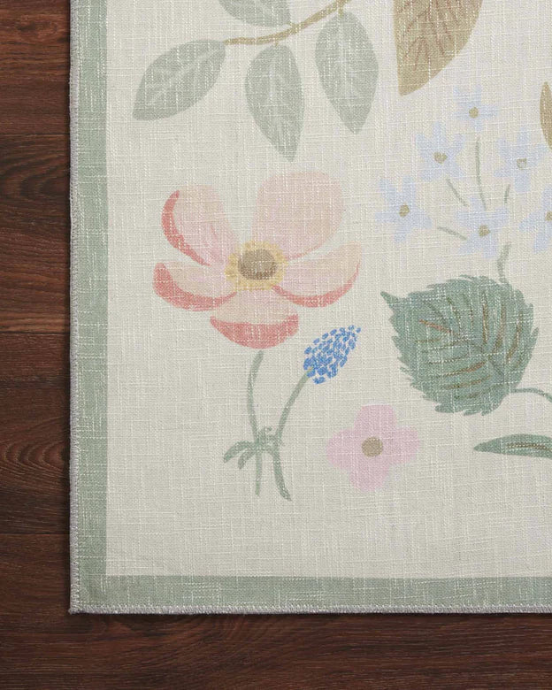 Rifle Paper Co. X Loloi/ Cotswolds Strawberry Fields Ivory Rug - Rug & Weave