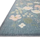 Rifle Paper Co. x Loloi Cotswolds Teal Rug RUGS - synthetic Loloi