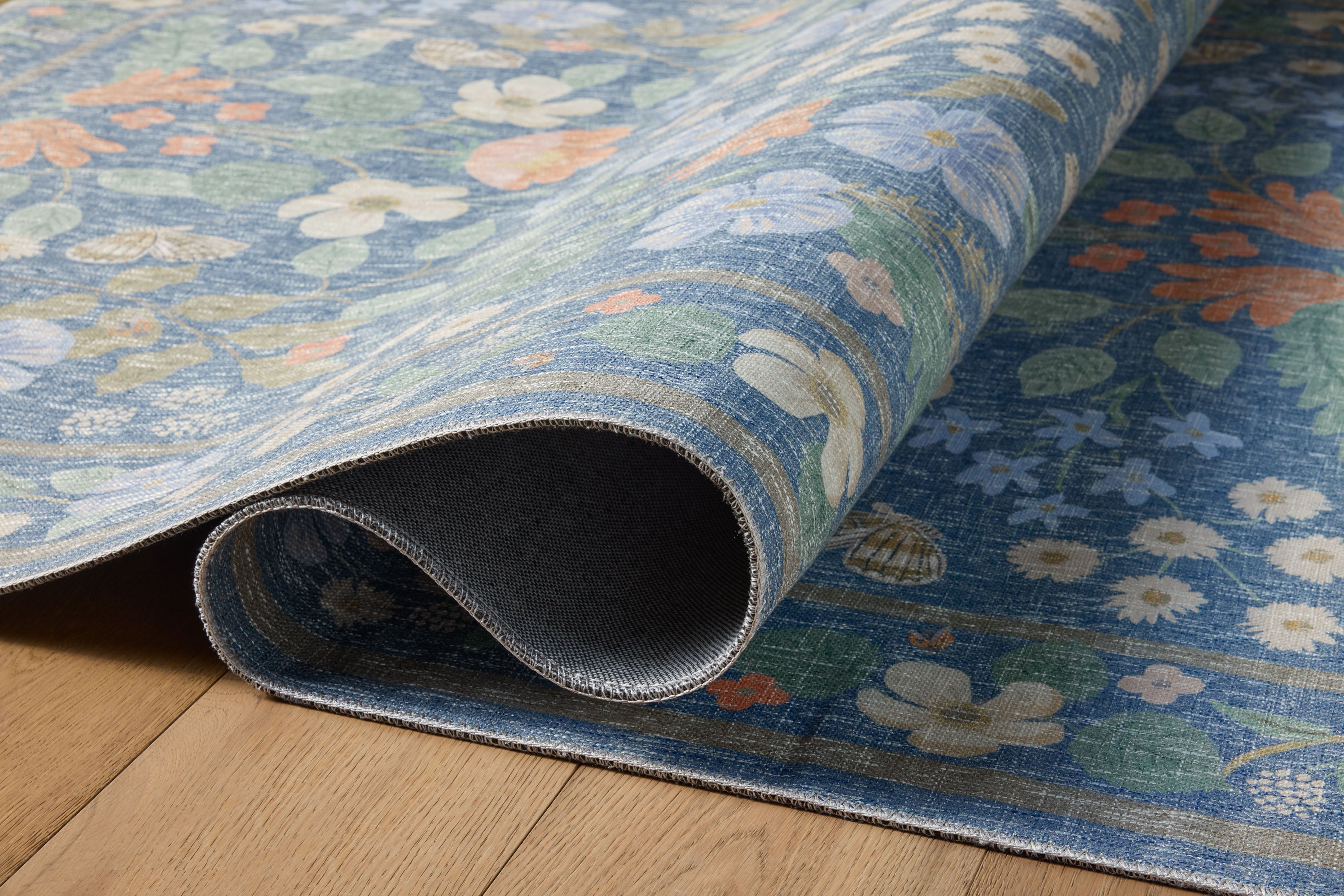 Rifle Paper Co. x Loloi Cotswolds Indigo Rug RUGS - synthetic Loloi