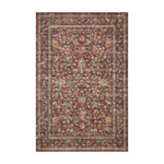 Rifle Paper Co. x Loloi Courtyard Crimson Rug RUGS - synthetic Loloi 18" x 18"