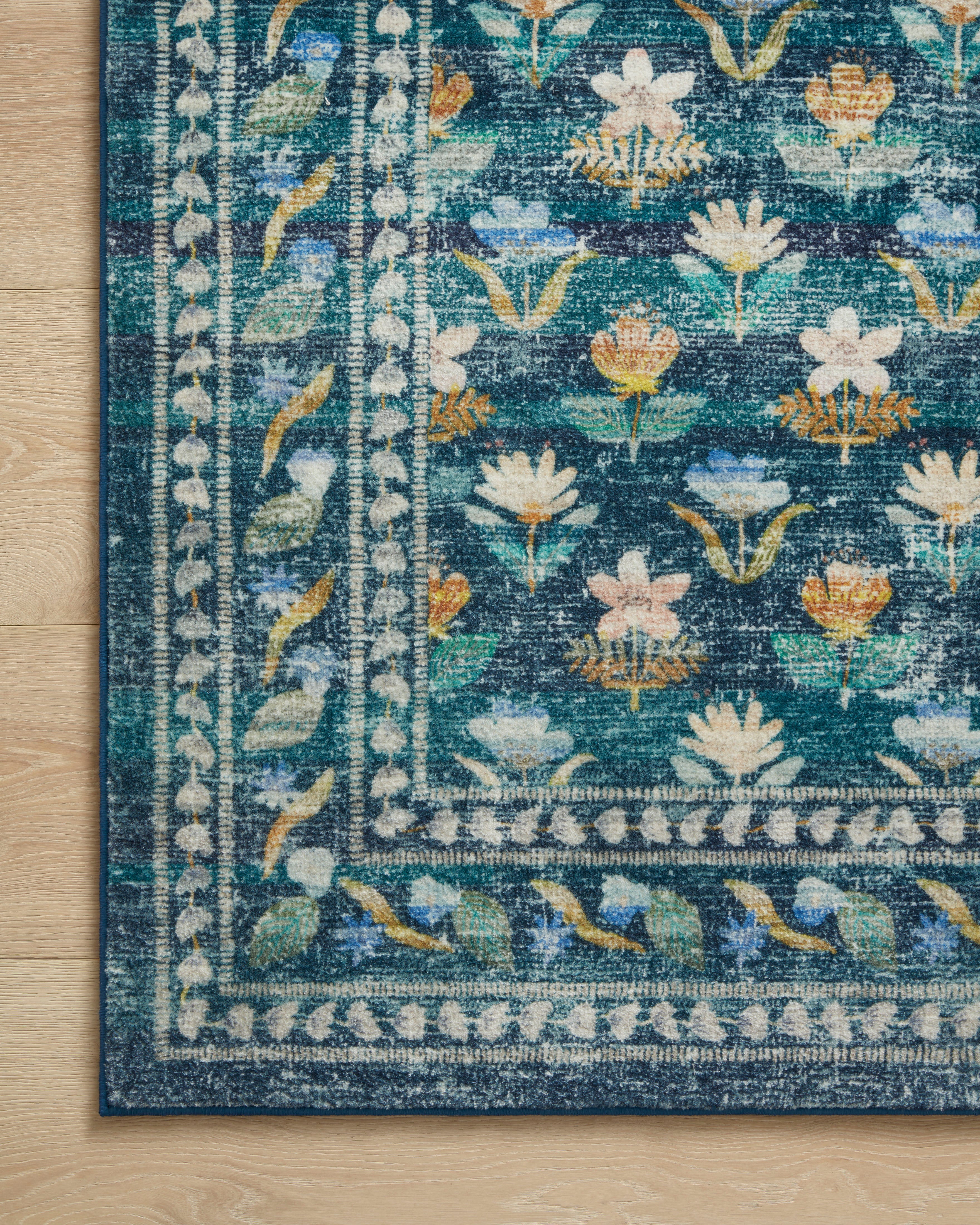 Rifle Paper Co. x Loloi Courtyard Emerald Oval Rug RUGS - synthetic Loloi