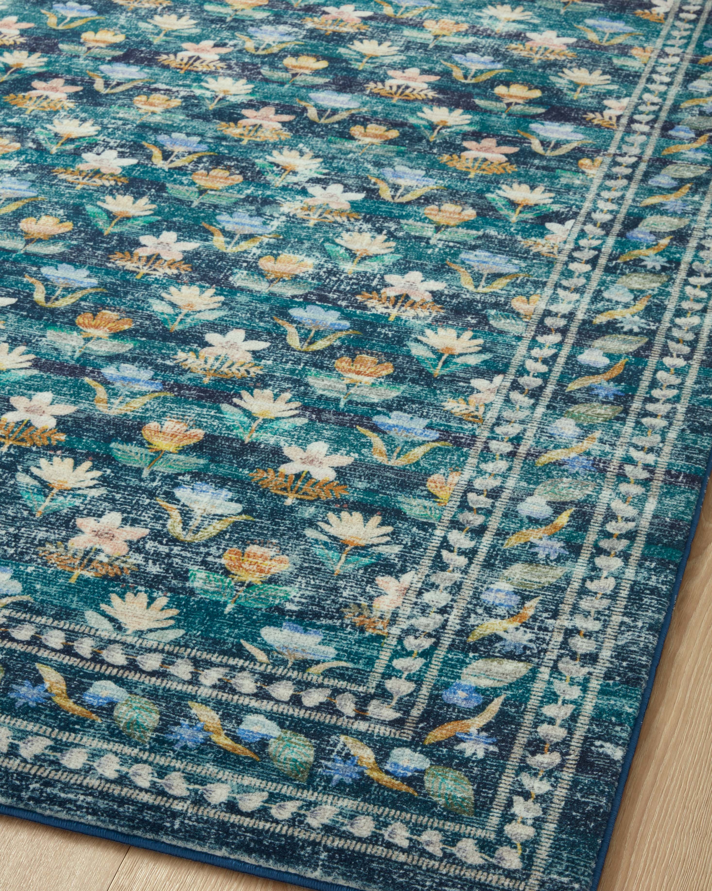 Rifle Paper Co. x Loloi Courtyard Emerald Rug RUGS - synthetic Loloi