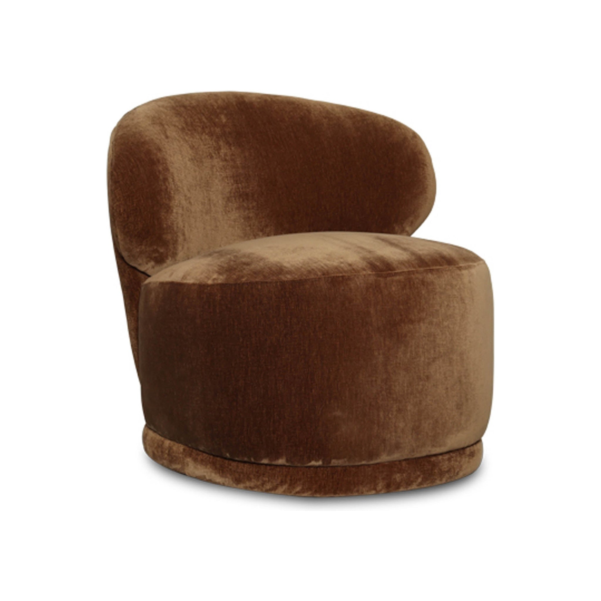 Rolla Club Chair, Distressed Velvet Bronze