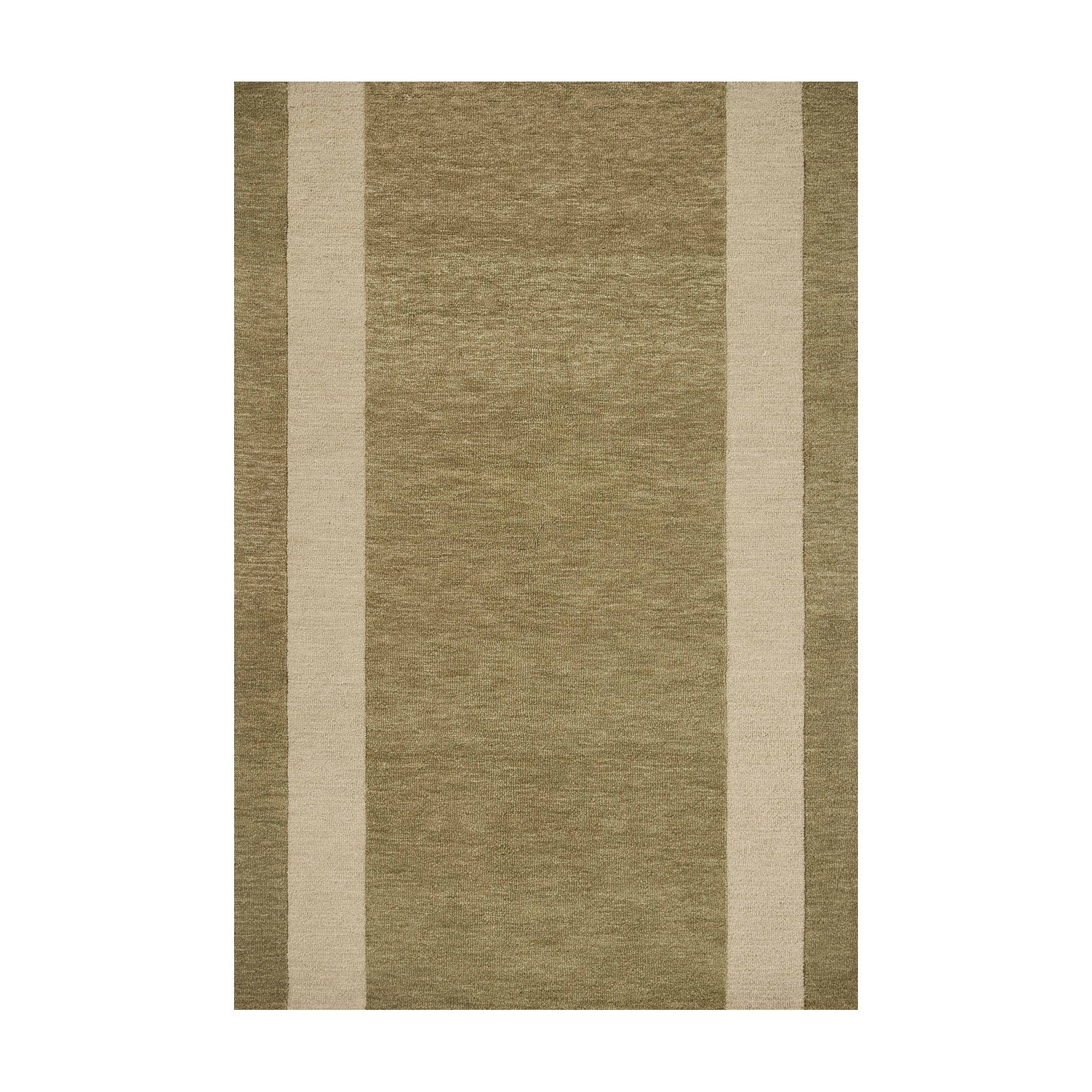 Leanne Ford x Loloi Craven Light Olive / Oatmeal Sample Rug, 18" x 18"