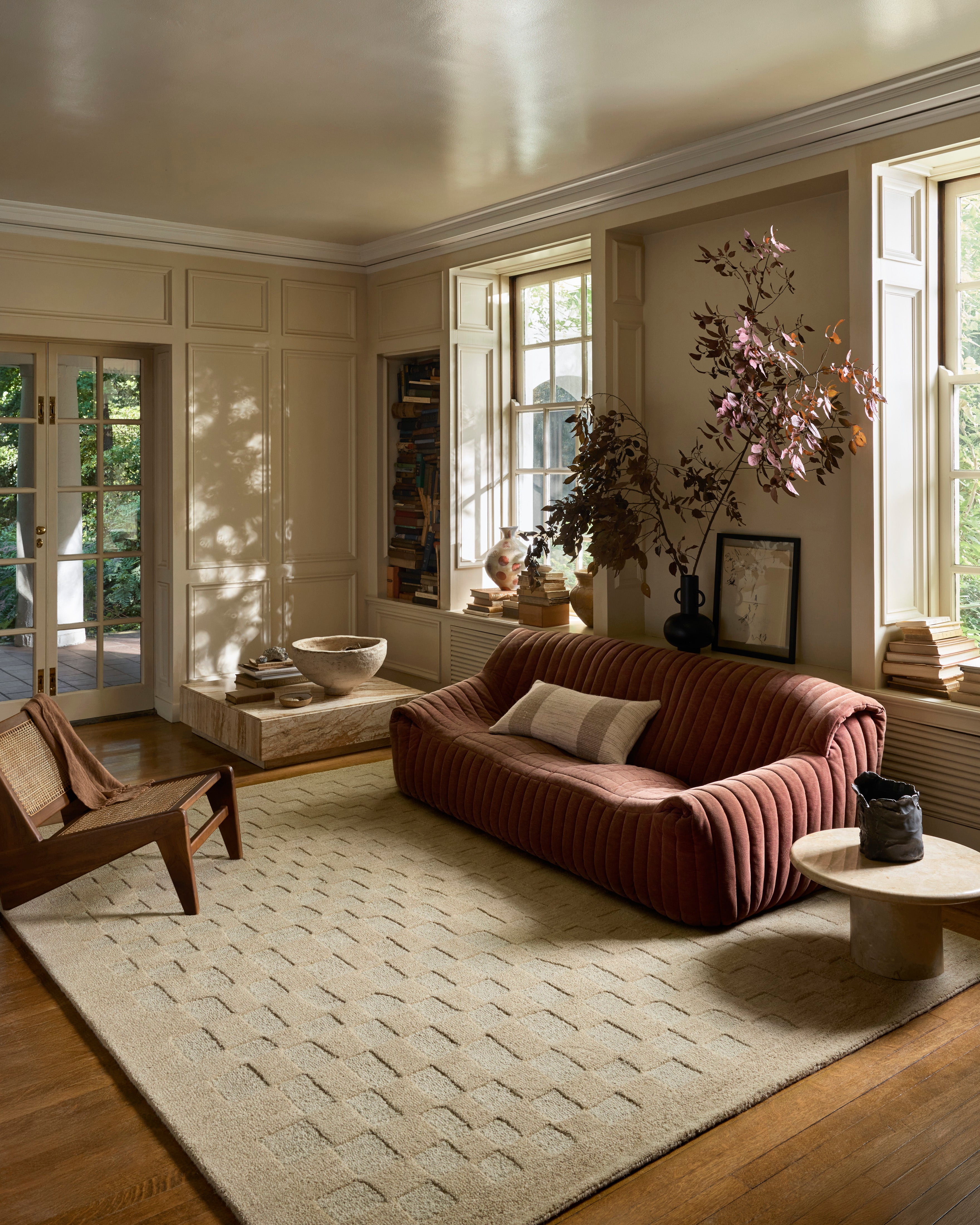 Leanne Ford x Loloi Craven Oatmeal / Dove Rug – view 3