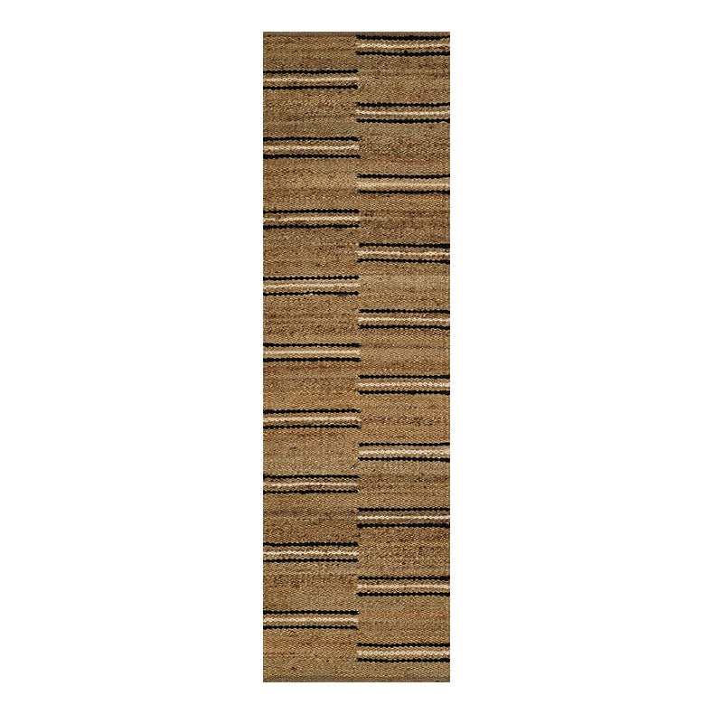 Crescent Broken Stripe Hand Woven Jute Area Rug RUGS - jute Momeni