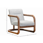 Curb Club Chair FURNITURE - accent chair LH IMPORTS