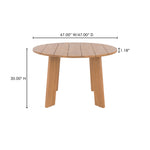 Delta Round Outdoor Dining Table FURNITURE - outdoor dining table Moe's Furniture