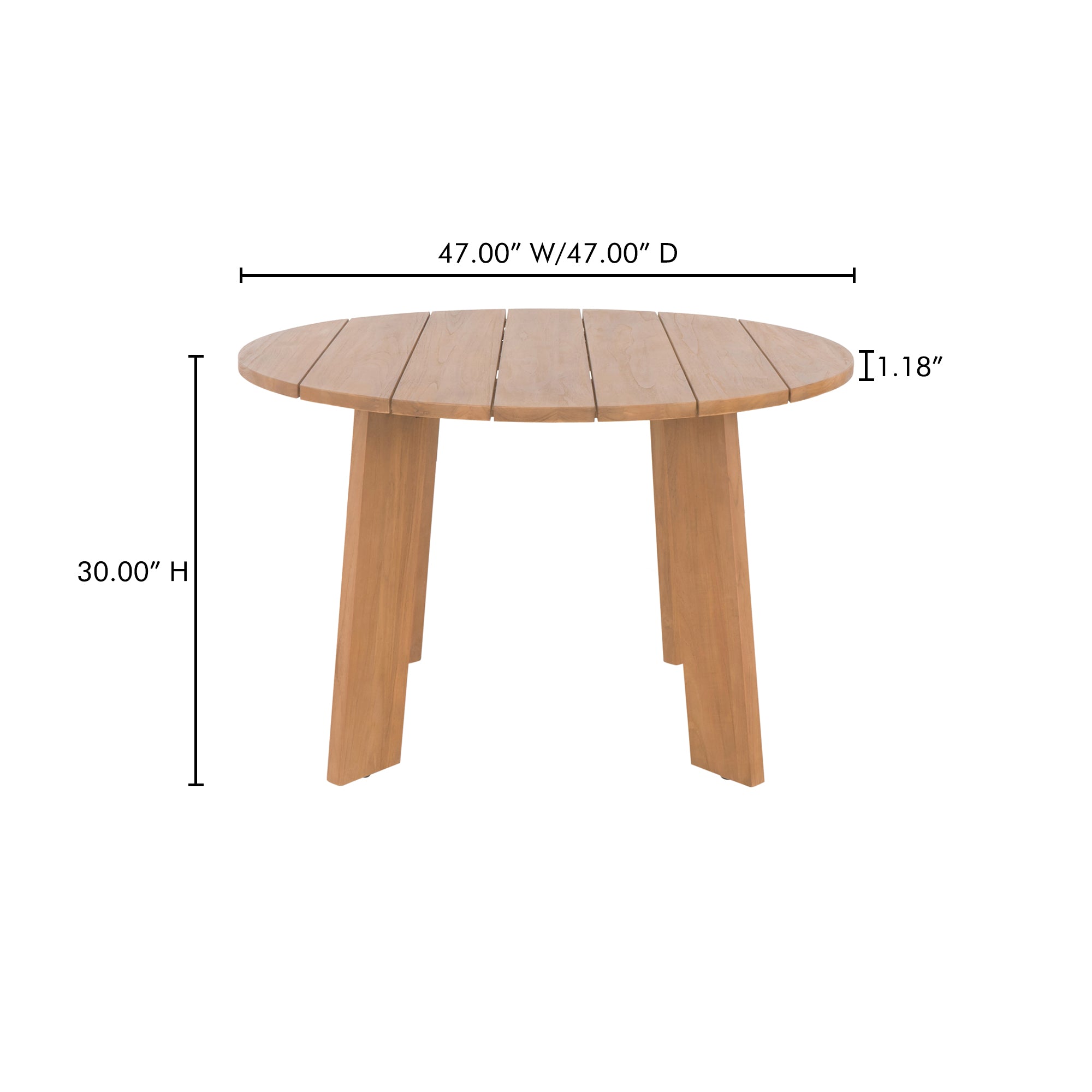 Delta Round Outdoor Dining Table FURNITURE - outdoor dining table Moe's Furniture