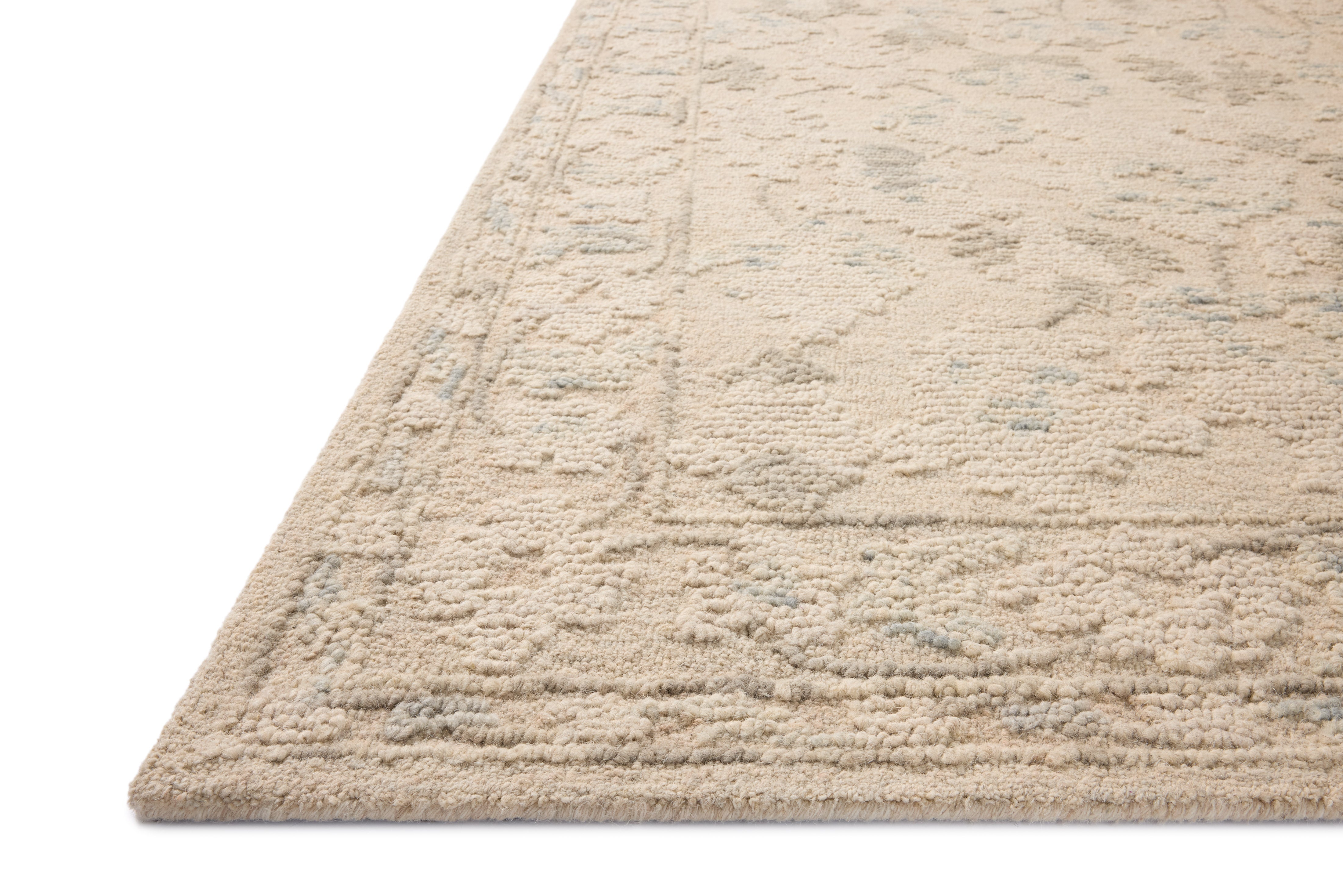 Loloi Cynthia Ivory / Sky Rug RUGS - wool Loloi 18" x 18" sample