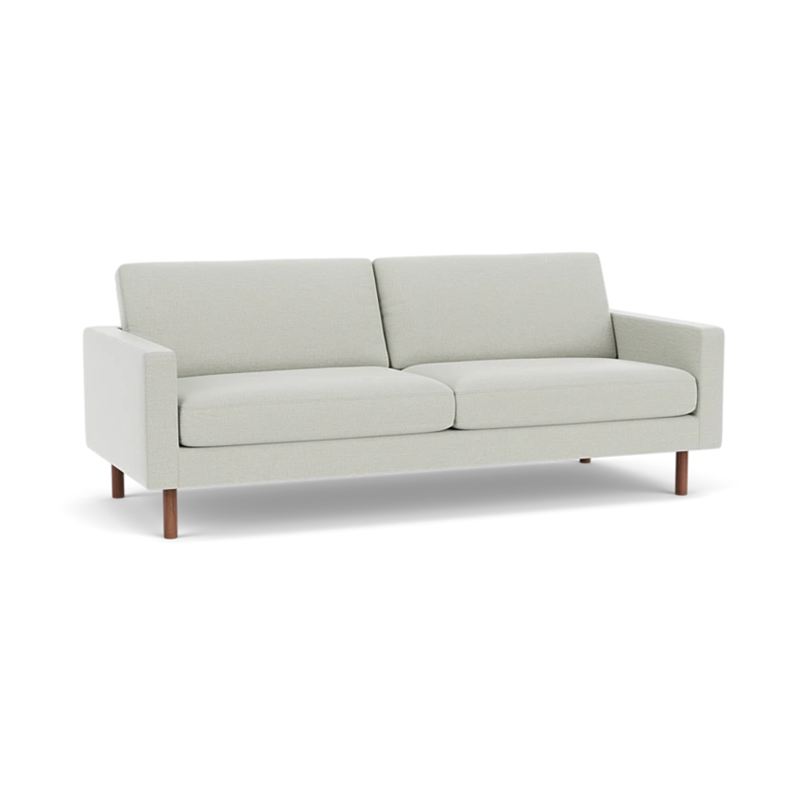 EQ3 Custom Fabric Joan 83" Sofa - Walnut Leg