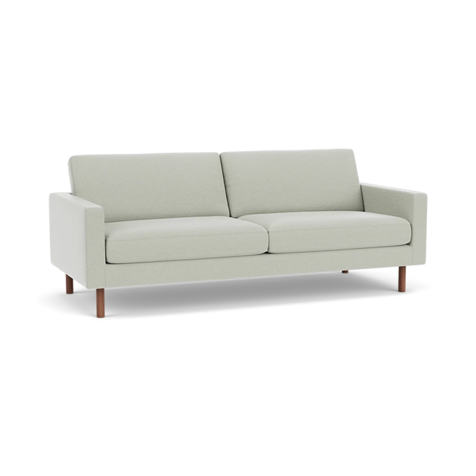 EQ3 Custom Fabric Joan 83" Sofa - Walnut Leg