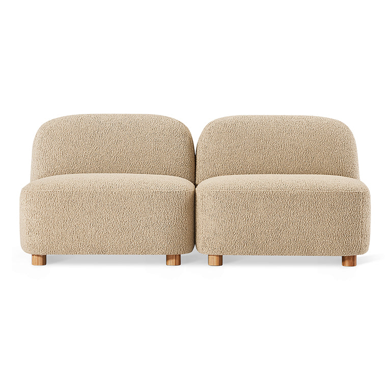 Gus* Modern Circuit Modular 2 pc Armless Sofa