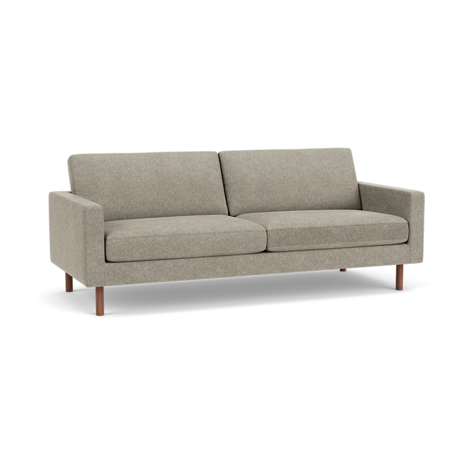 EQ3 Custom Fabric Joan 83" Sofa - Walnut Leg