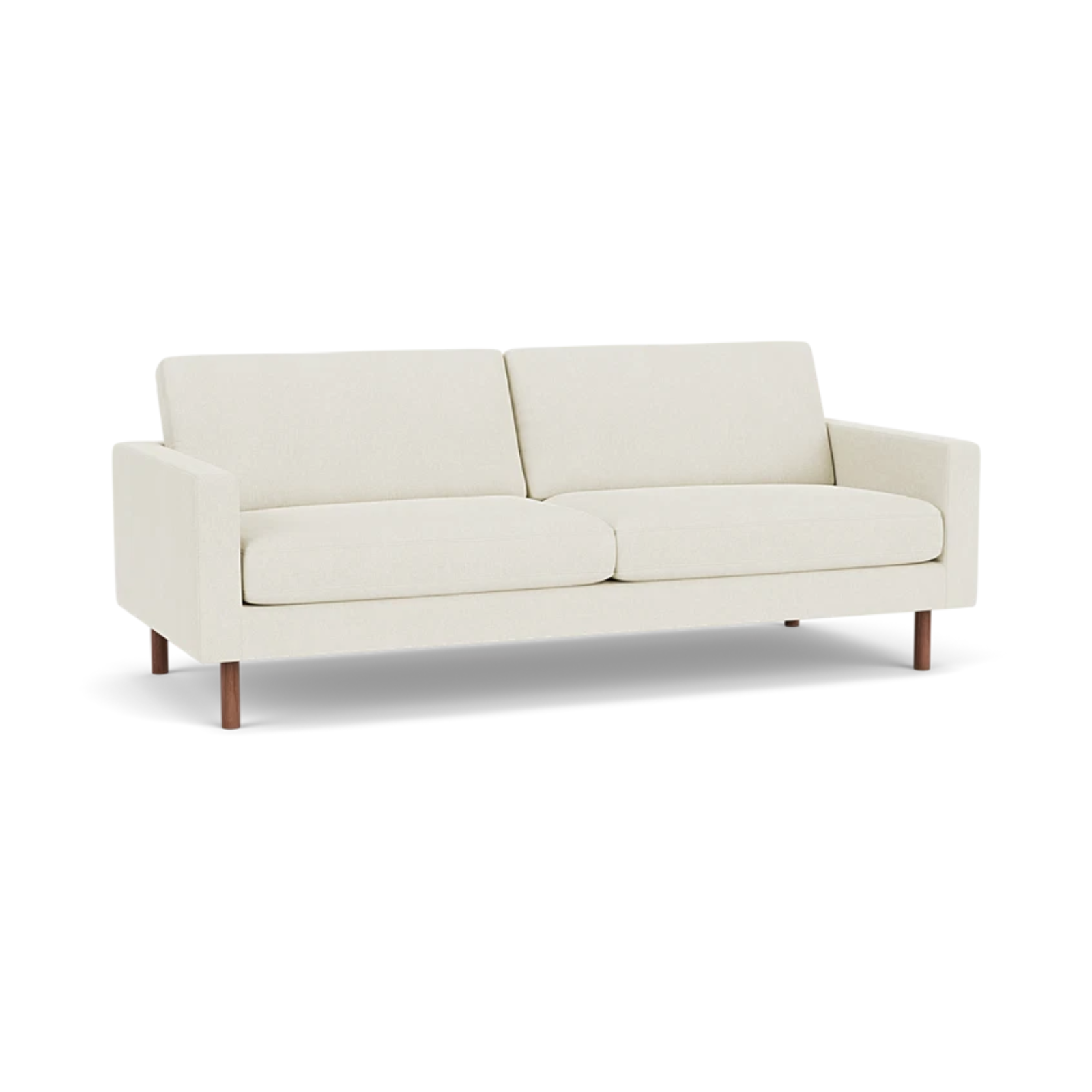 EQ3 Custom Fabric Joan 83" Sofa - Walnut Leg