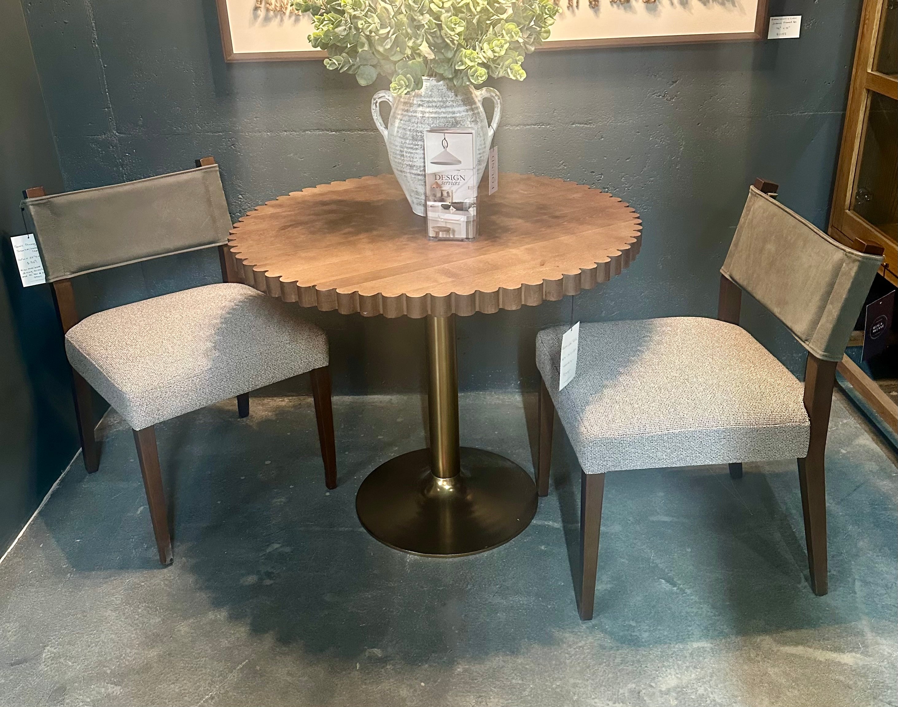 FLOOR MODEL - Ferris Dining Chair - Charcoal/Ink - set of 2 FUNITURE - floor model Four Hands