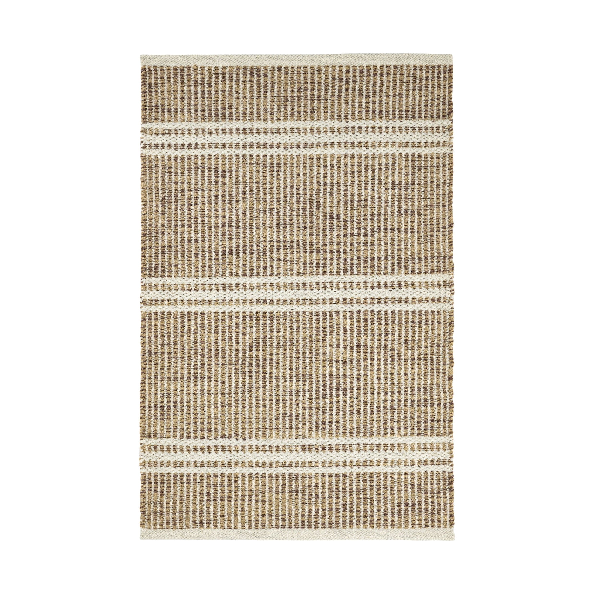 Malta Handwoven Wool Rug, Natural 2' x 3'