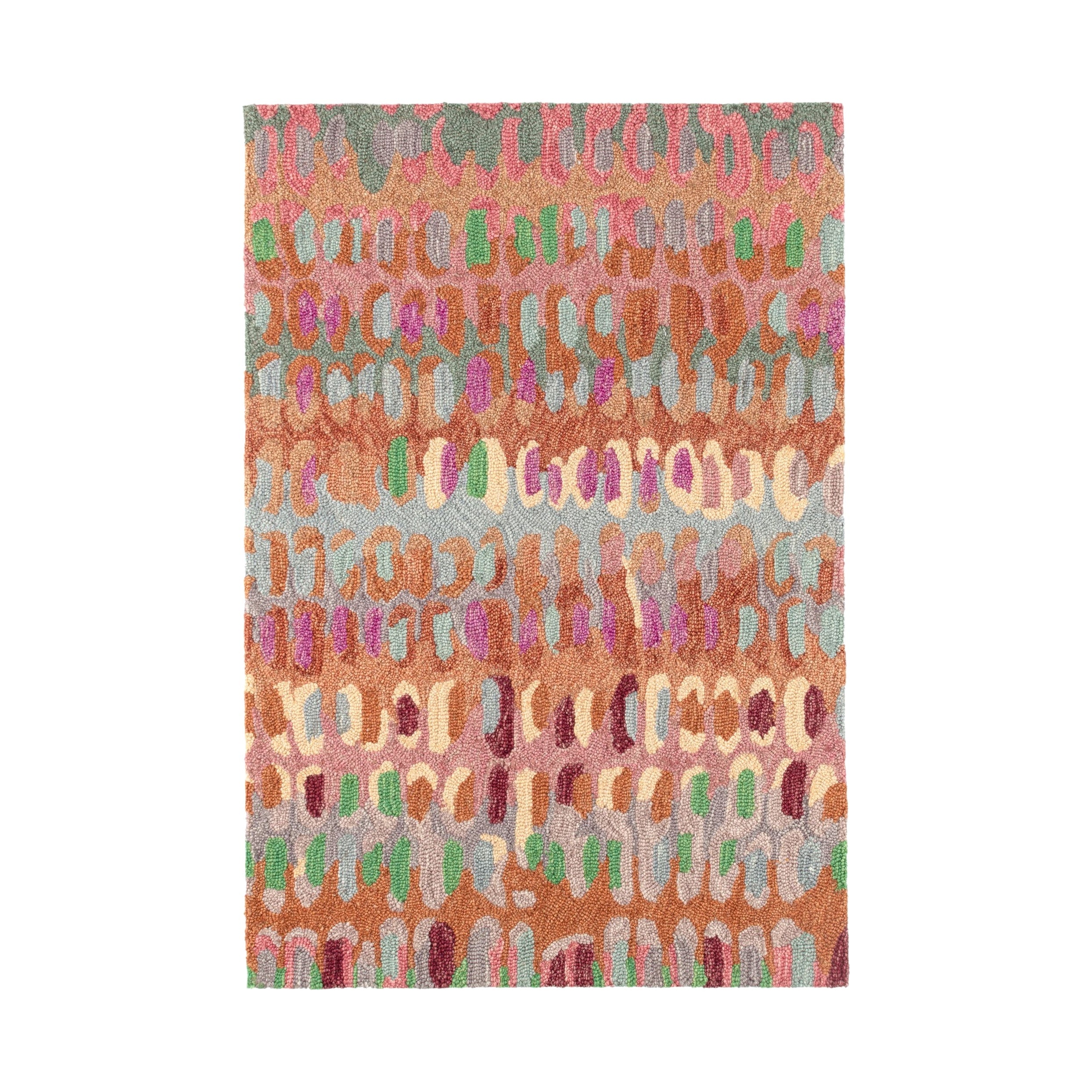 Paint Chip Hand Micro Hooked Wool Rug RUGS - wool Dash & Albert Clay 2' x 3'