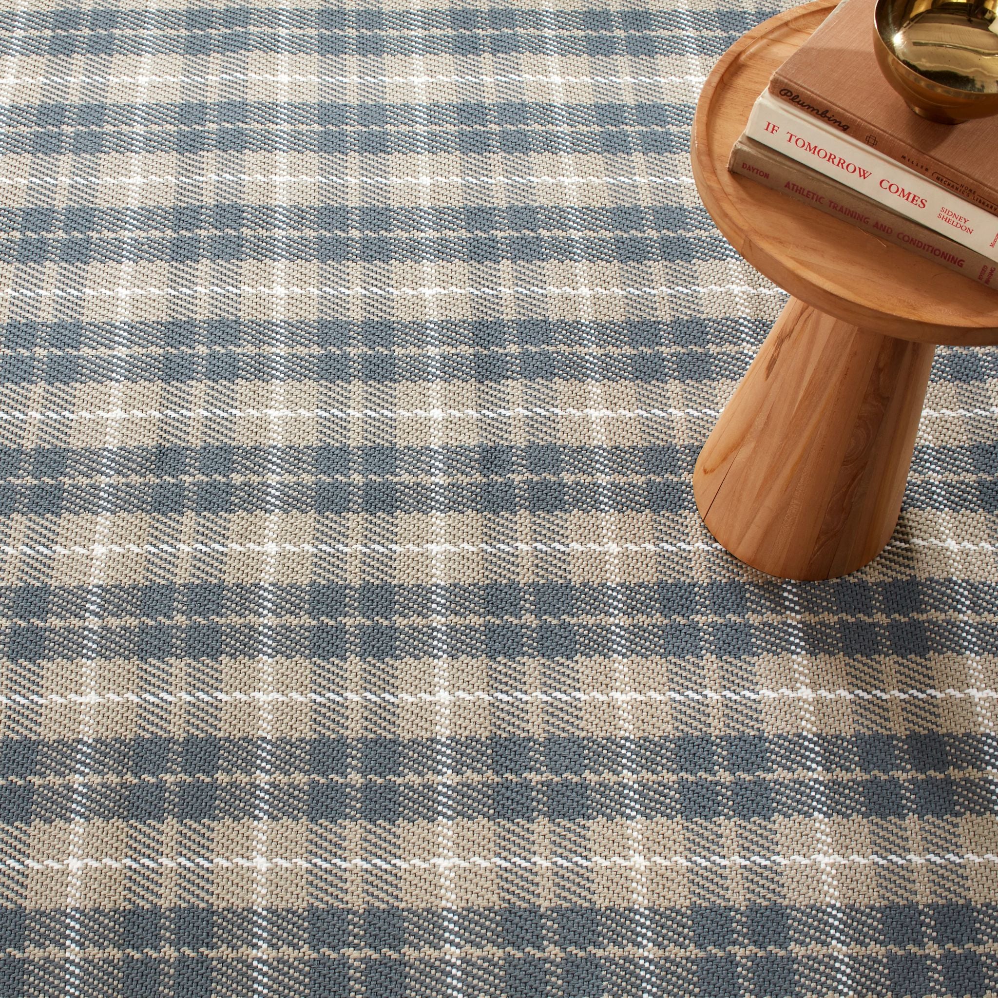 Lakeville Plaid Handwoven Indoor/Outdoor Rug RUGS - synthetic Dash & Albert