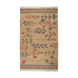 Folk Floral Kilim Handwoven Jute Rug RUGS - jute Dash & Albert 2'6" x 8'