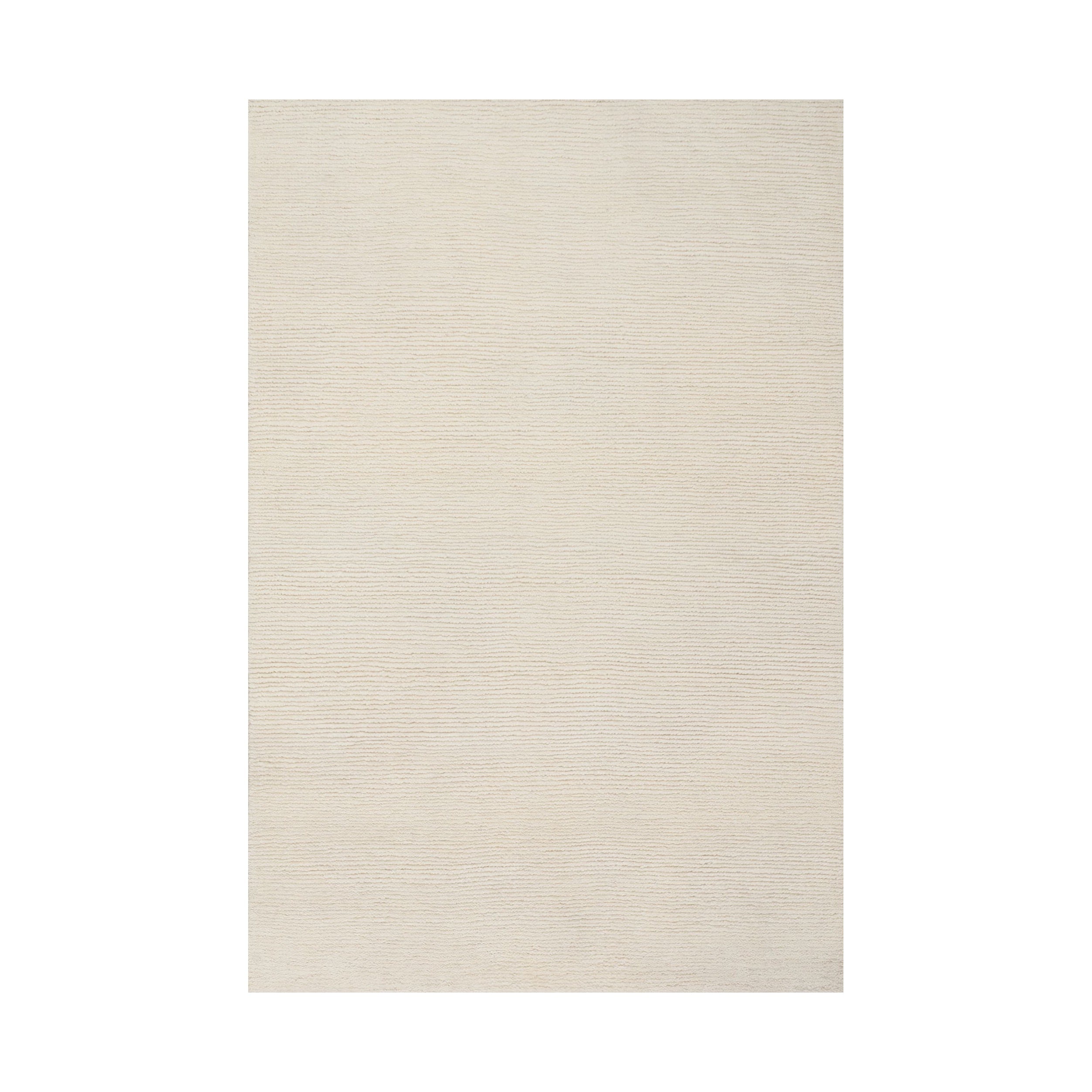 Ramsey Hand Knotted Wool Rug, Ivory 2' x 3'