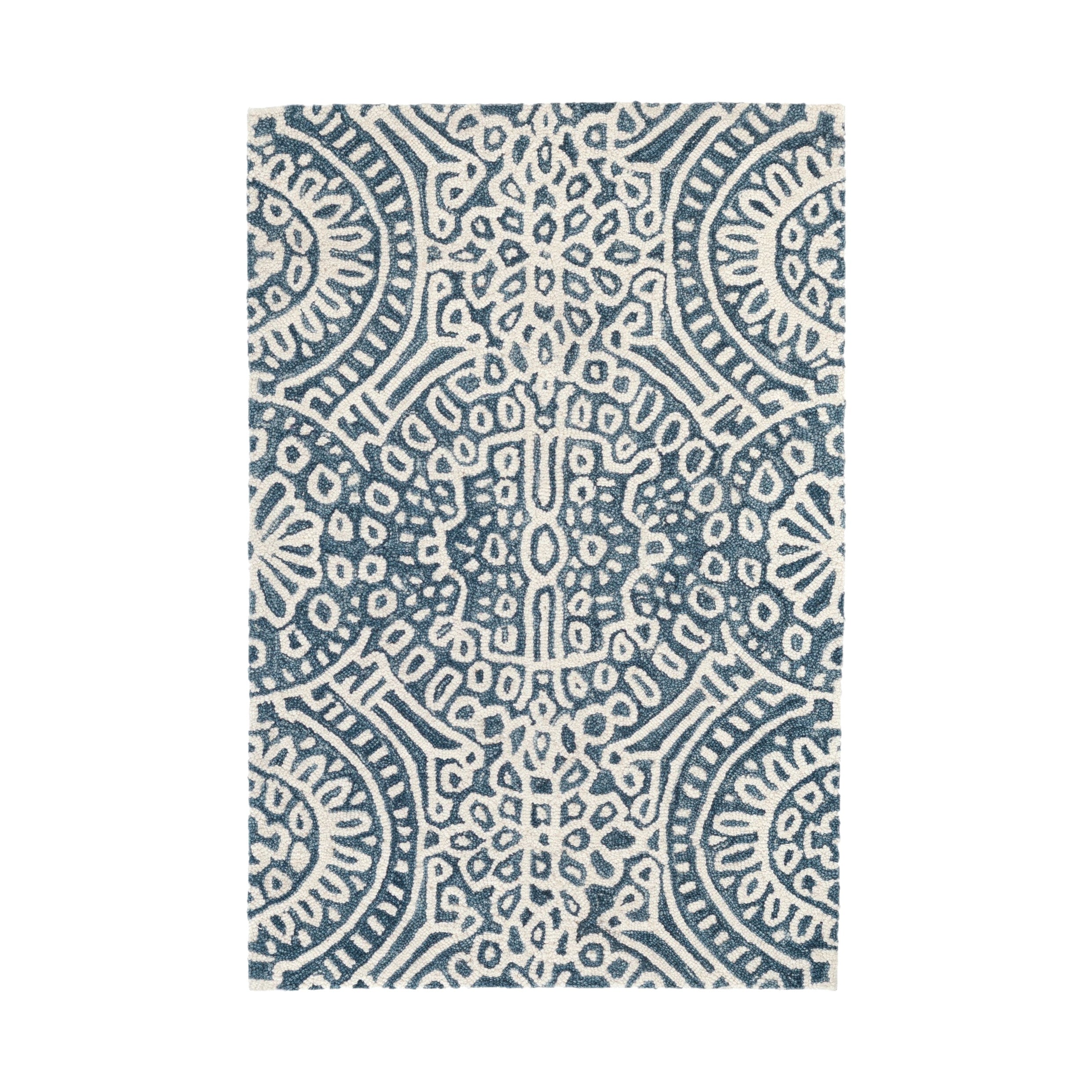 Temple Hand Micro Hooked Wool Rug RUGS - wool Dash & Albert Ink 2' x 3'