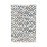 Melange Diamond Handwoven Cotton Rug RUGS - cotton Dash & Albert Blue 2' x 3'
