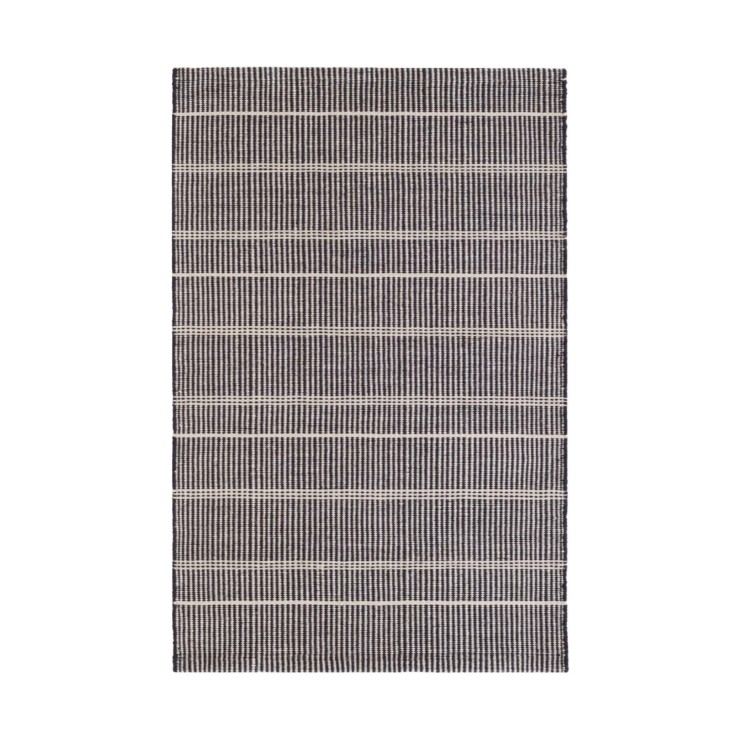Samson Handwoven Indoor/Outdoor Rug, Black 2' x 3'