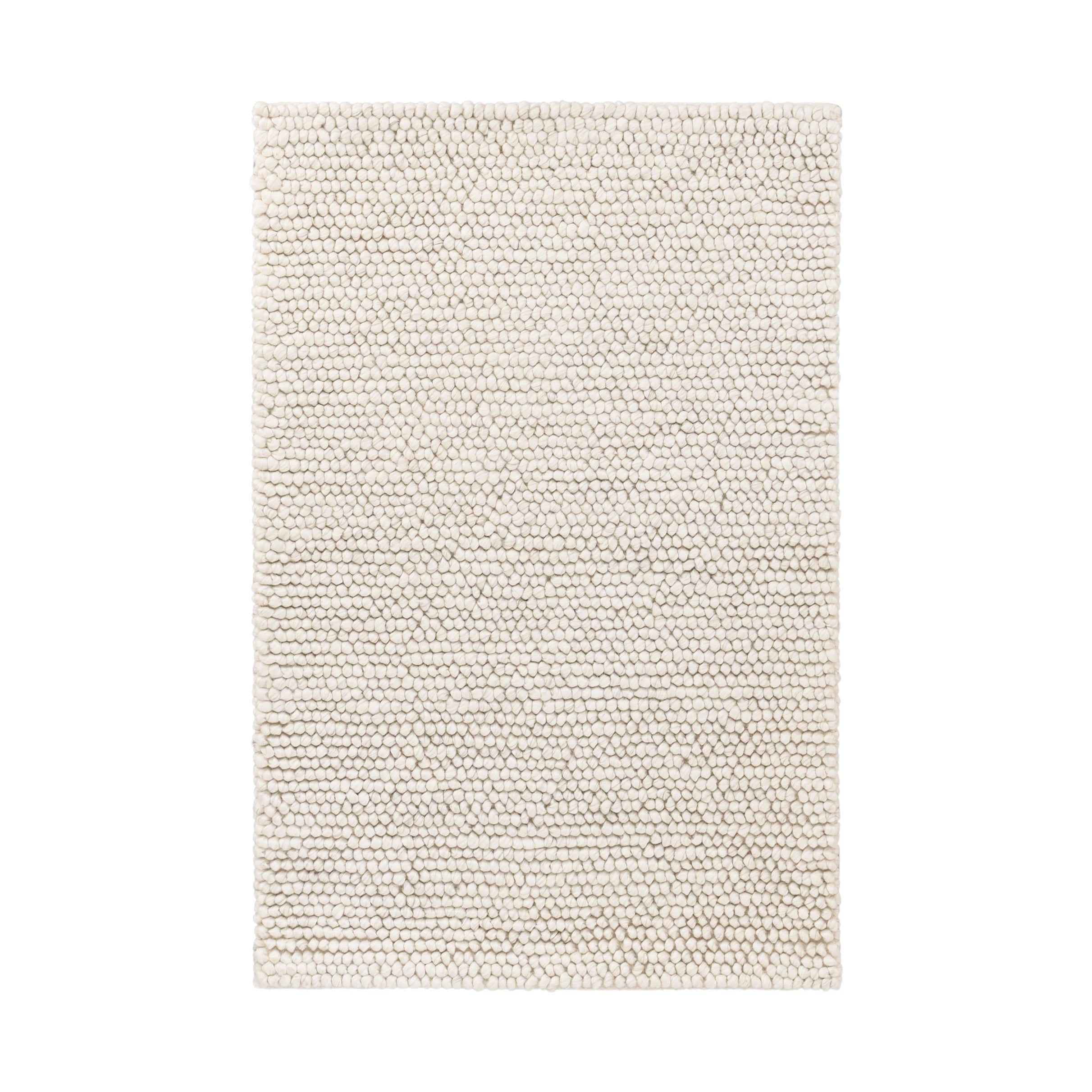 Niels Handwoven Wool/Viscose Rug RUGS-wool Dash & Albert Ivory 2' x 3'