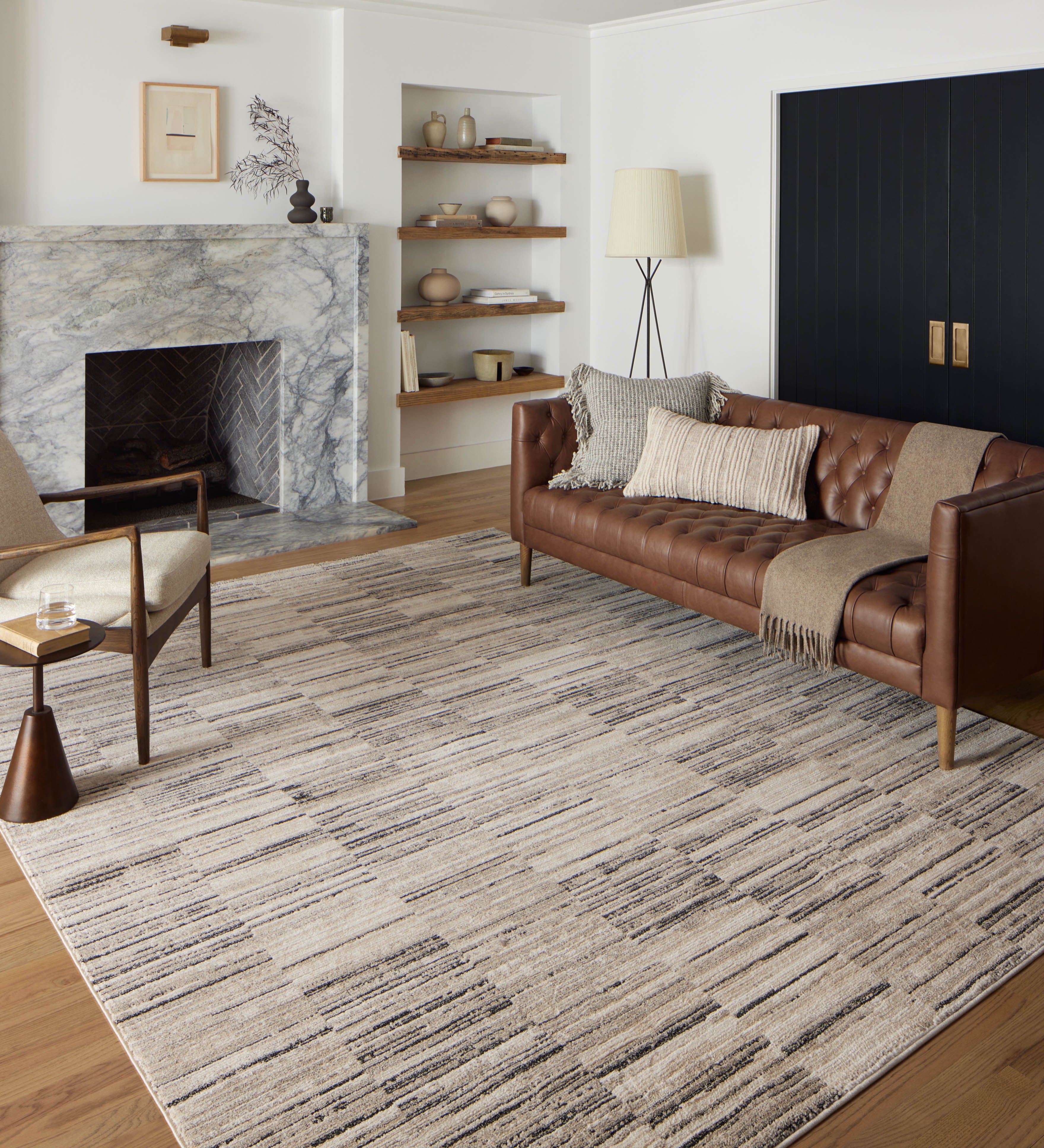 Loloi Darby Charcoal / Sand Rug