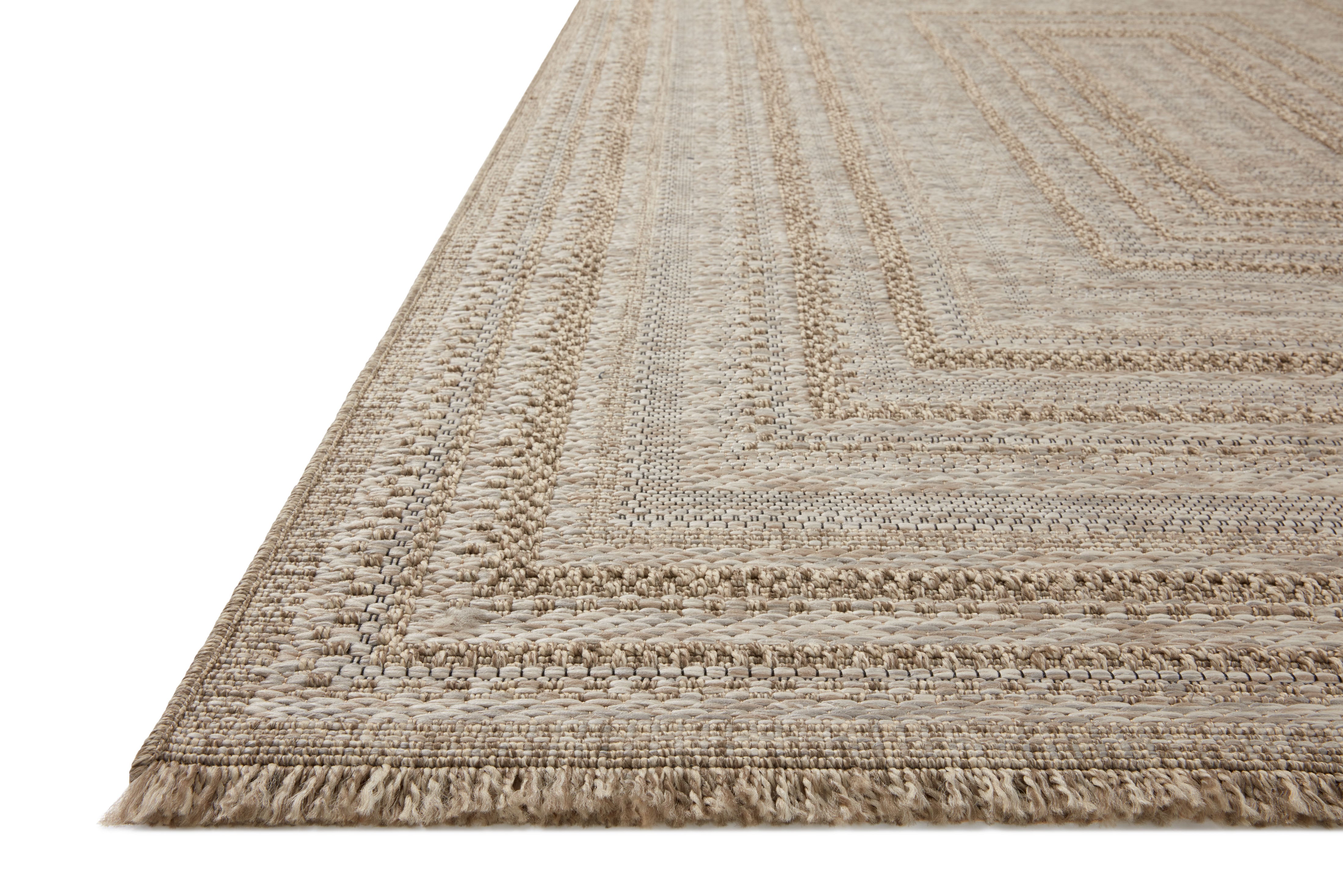 Loloi Dawn Natural Rug No.5 RUGS - synthetic Loloi 18" x 18"