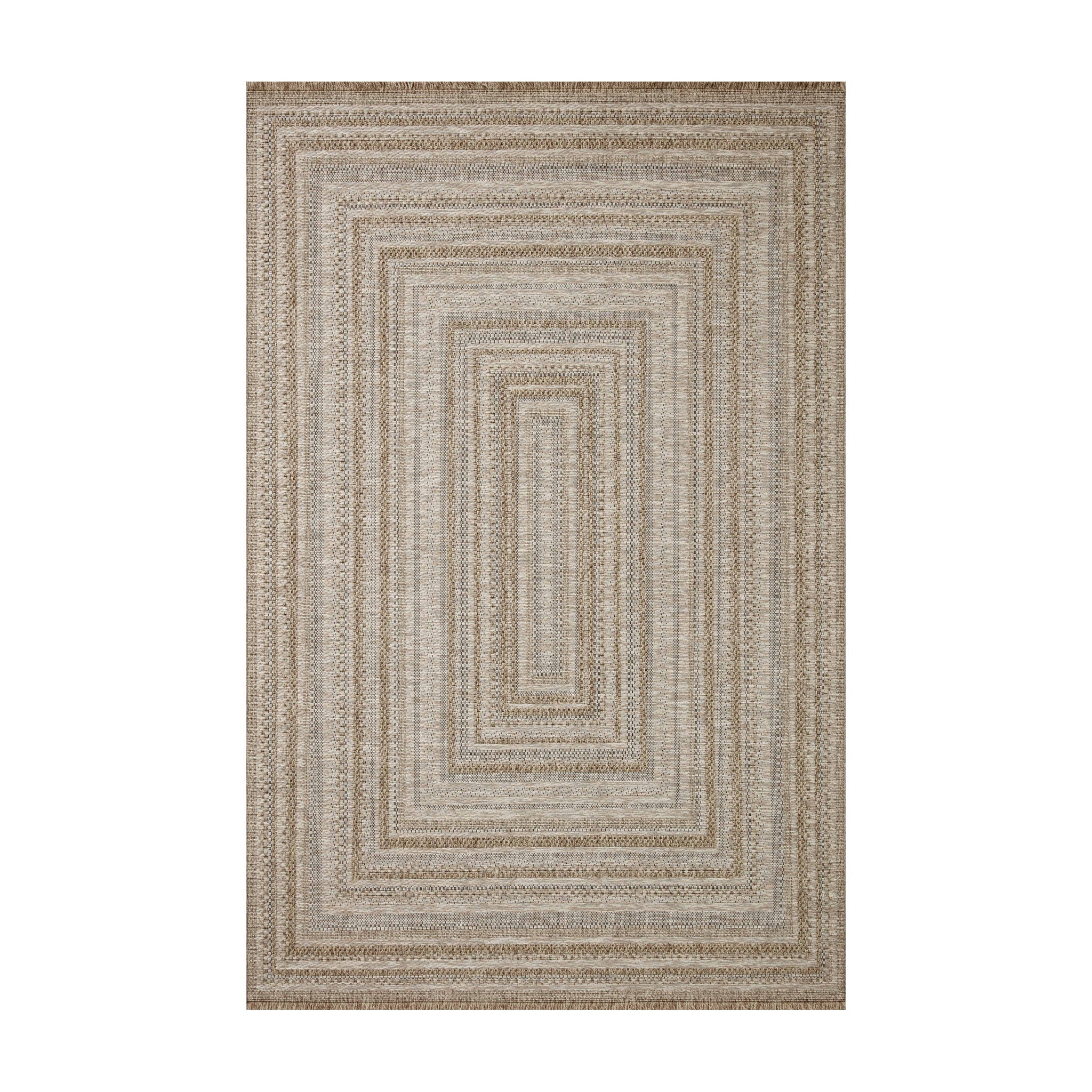 Loloi Dawn Natural Rug No.1, 18" x 18"