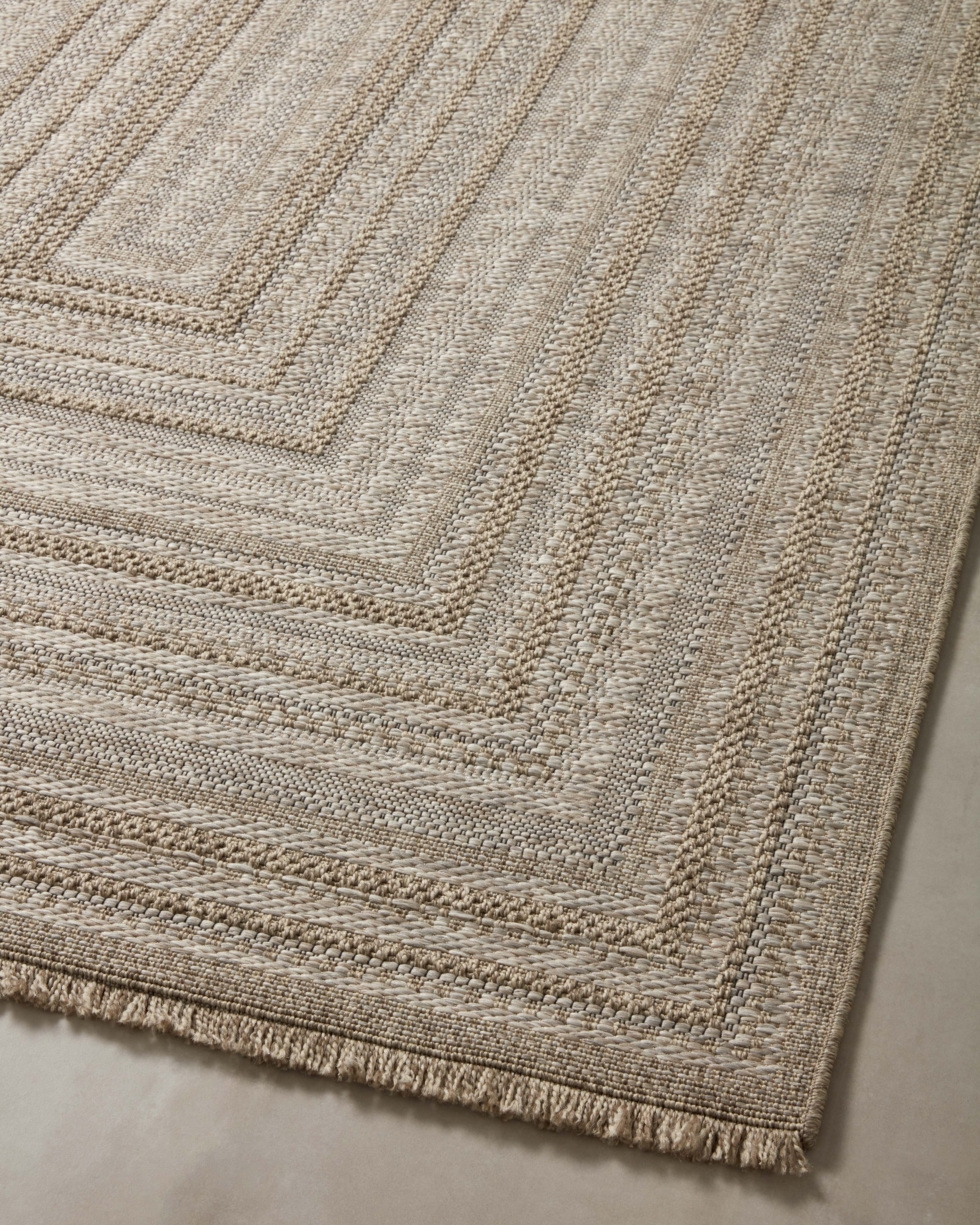 Loloi Dawn Natural Rug No.3 RUGS - synthetic Loloi 18" x 18"